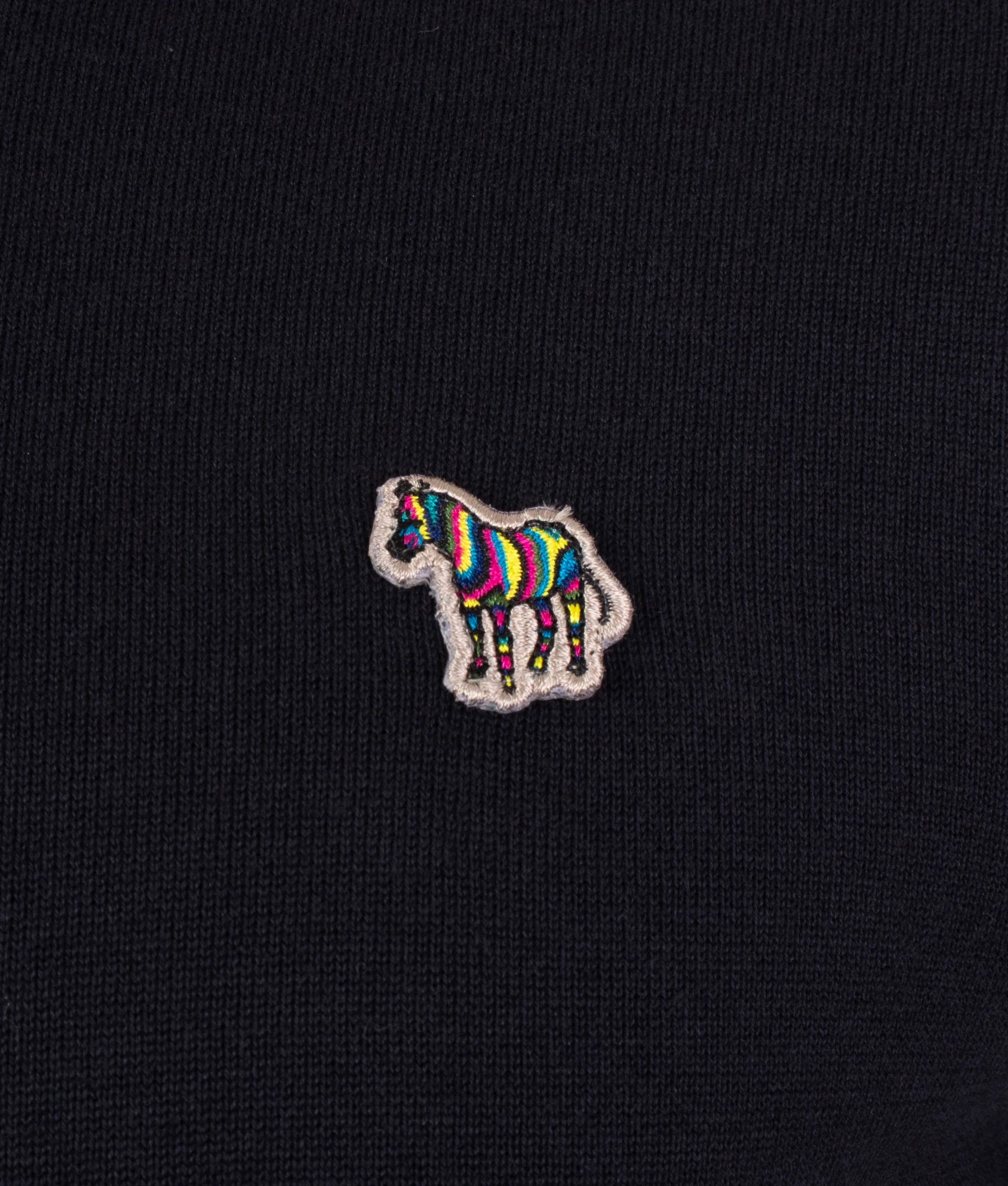 Regular Fit Half Zip Zebra Pullover Knit - Image 3