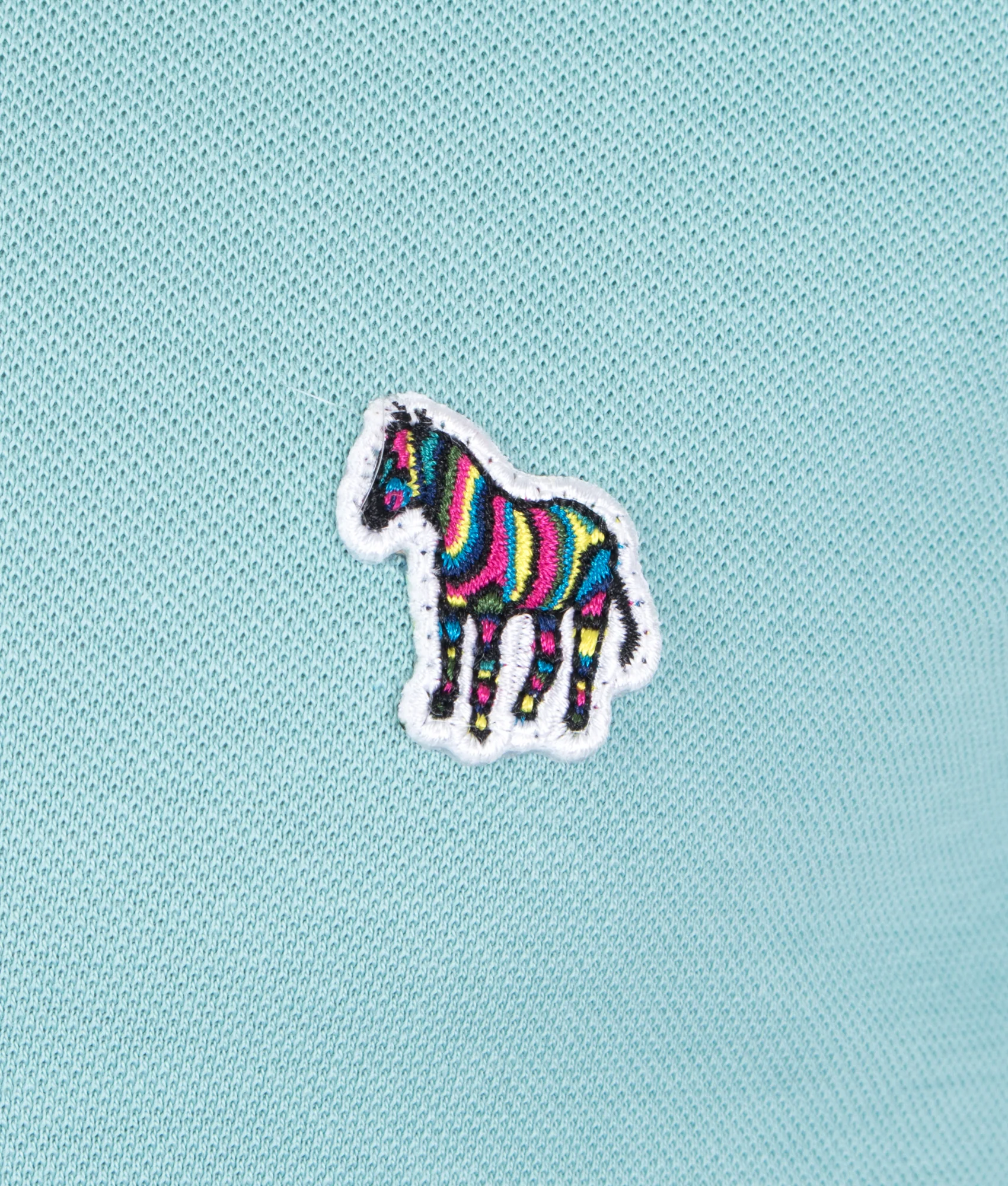 Regular Fit Long Sleeve Zebra Logo Tipped Polo Shirt - Image 2