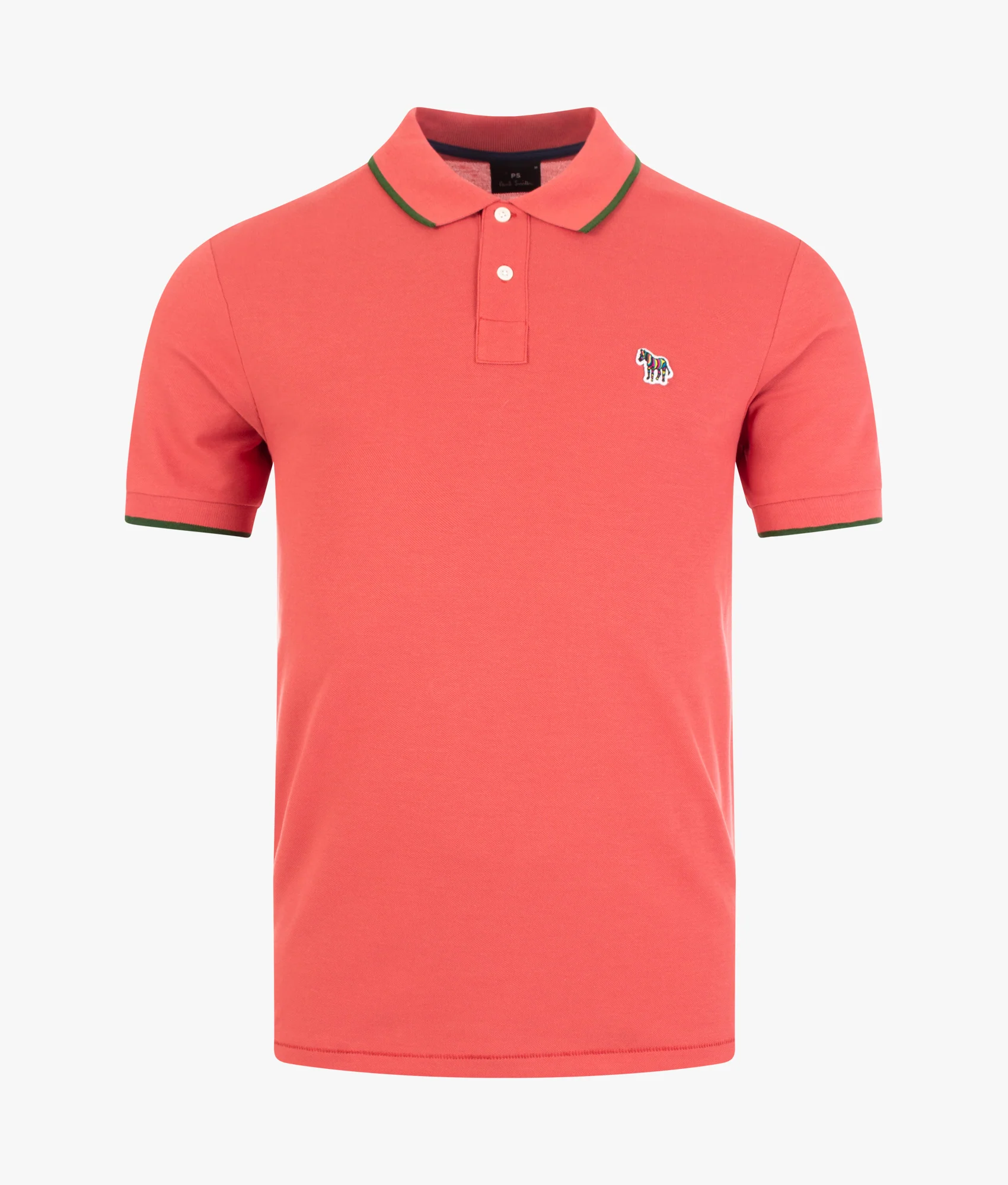 Regular Fit Zebra Logo Tipped Polo Shirt