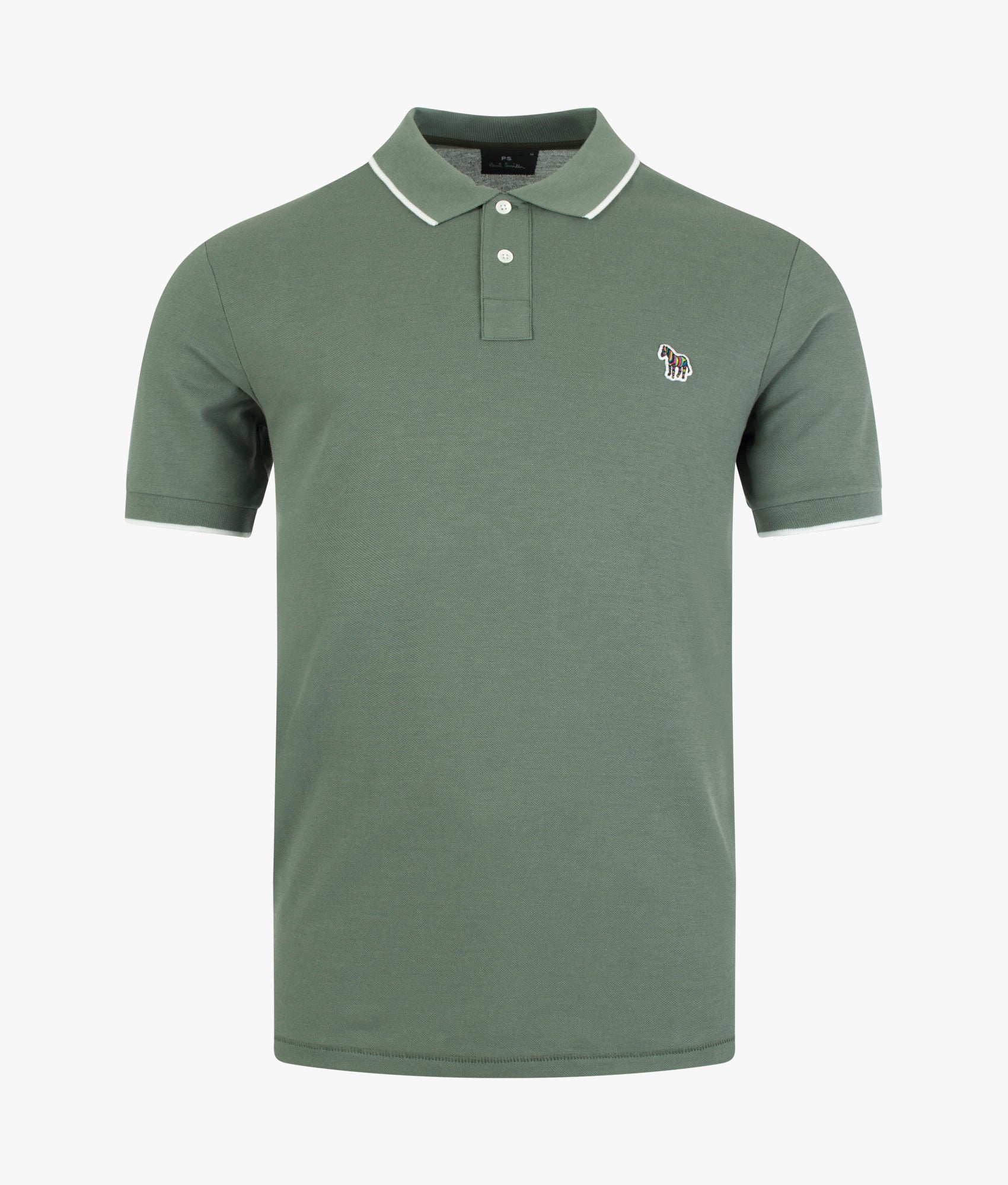 Regular Fit Zebra Logo Tipped Polo Shirt