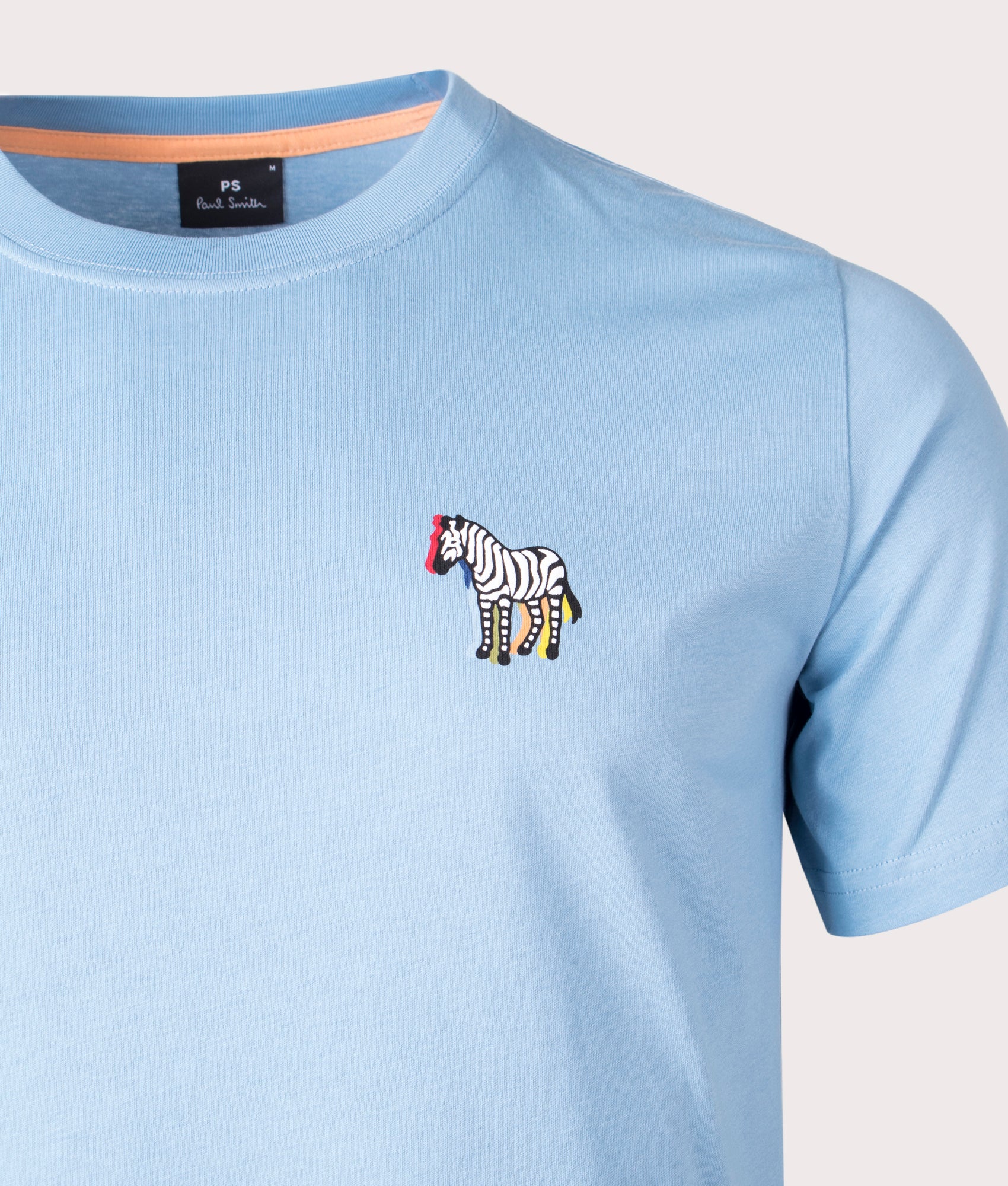 Regular Fit Black and White Zebra Logo T-Shirt - Image 2