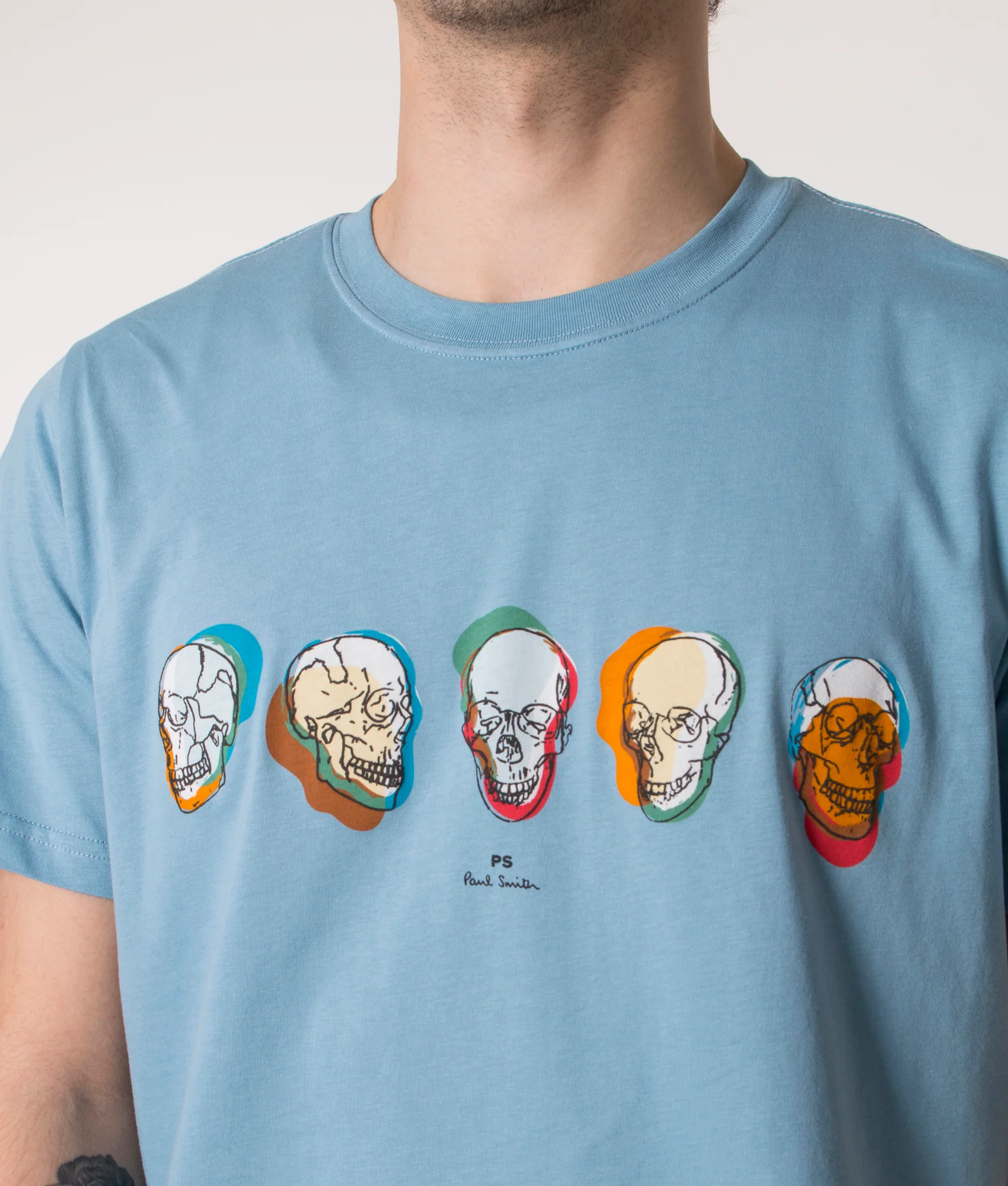 Regular Fit Skulls Logo T-Shirt - Image 2