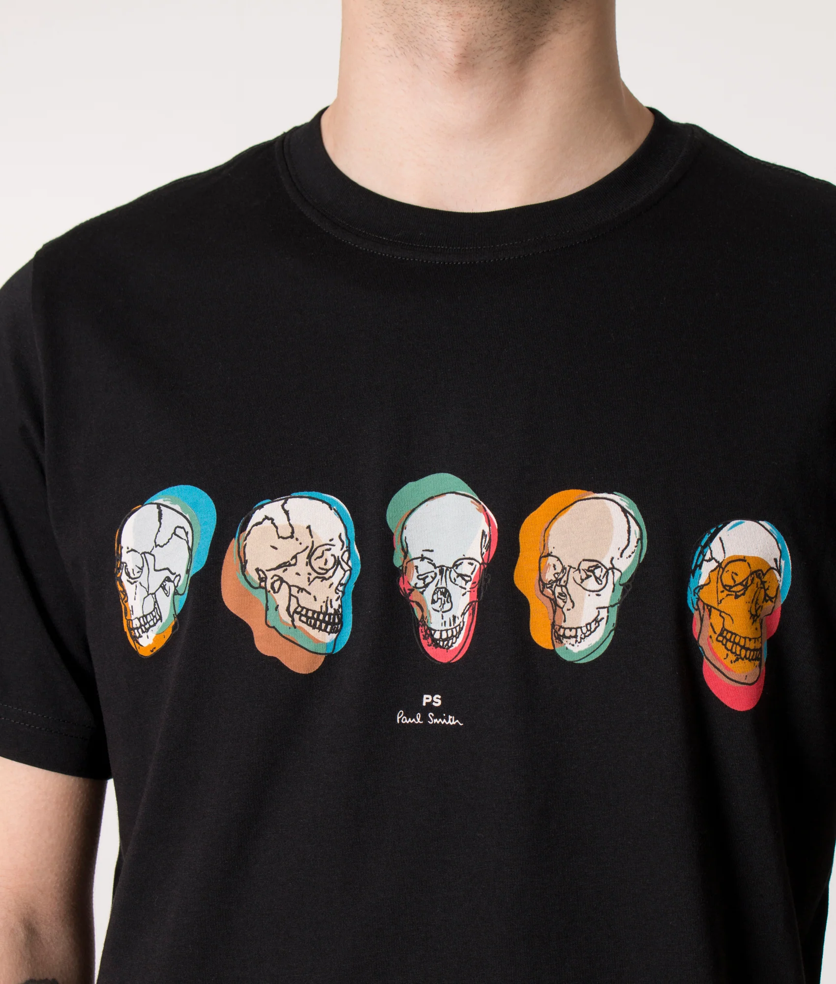 Regular Fit Skulls Logo T-Shirt - Image 2