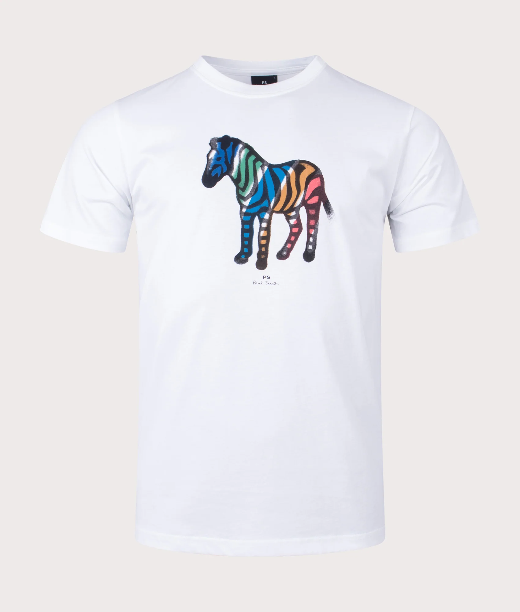 Regular Fit Large Broad Stripe Zebra Logo T-Shirt