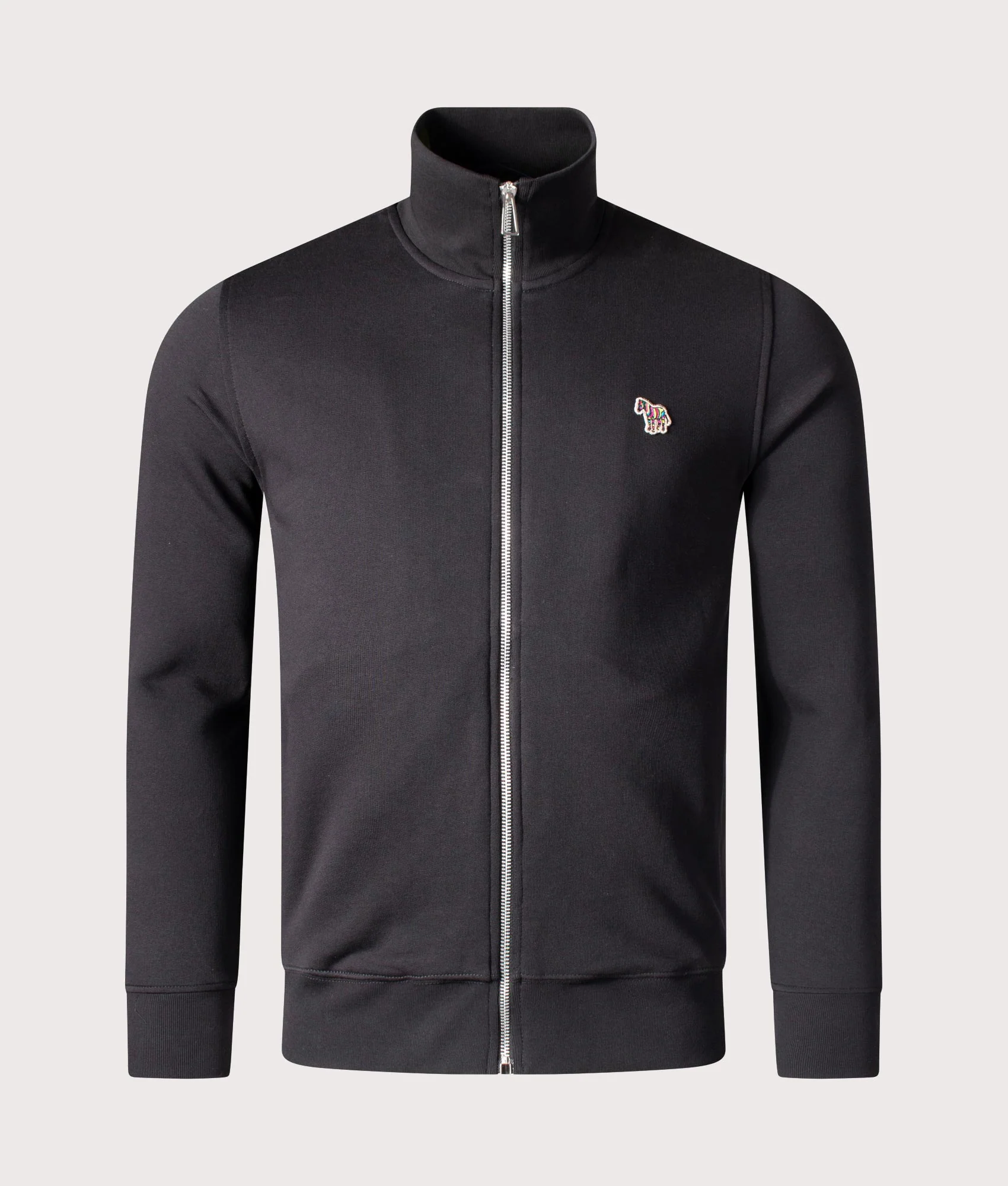 Regular Fit Zip Through Zebra Logo Sweatshirt - Image 2
