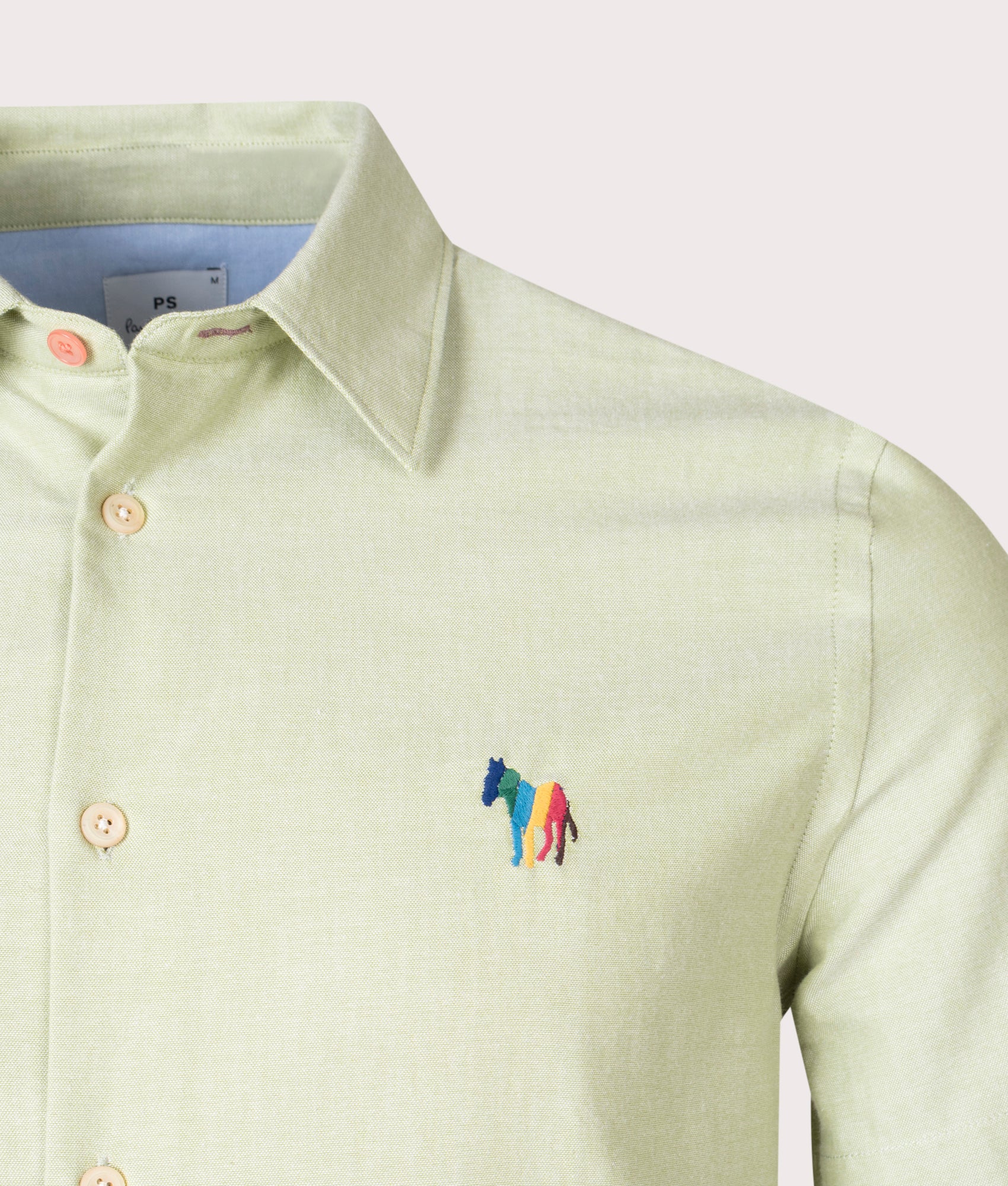 Relaxed Fit Broad Stripe Zebra Logo Short Sleeve Shirt - Image 2