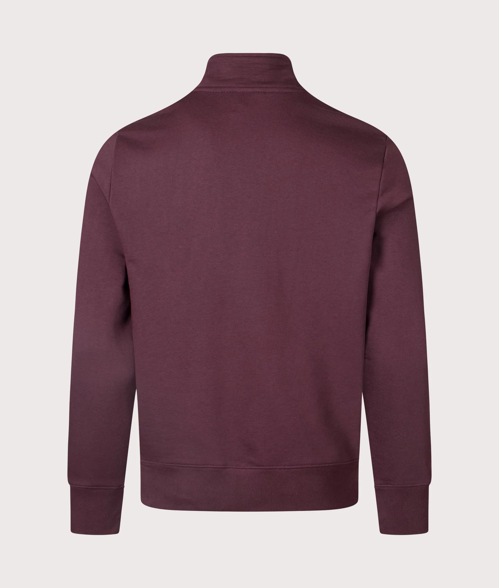 Regular Fit Organic Cotton Quarter Zip Zebra Sweatshirt - Image 3