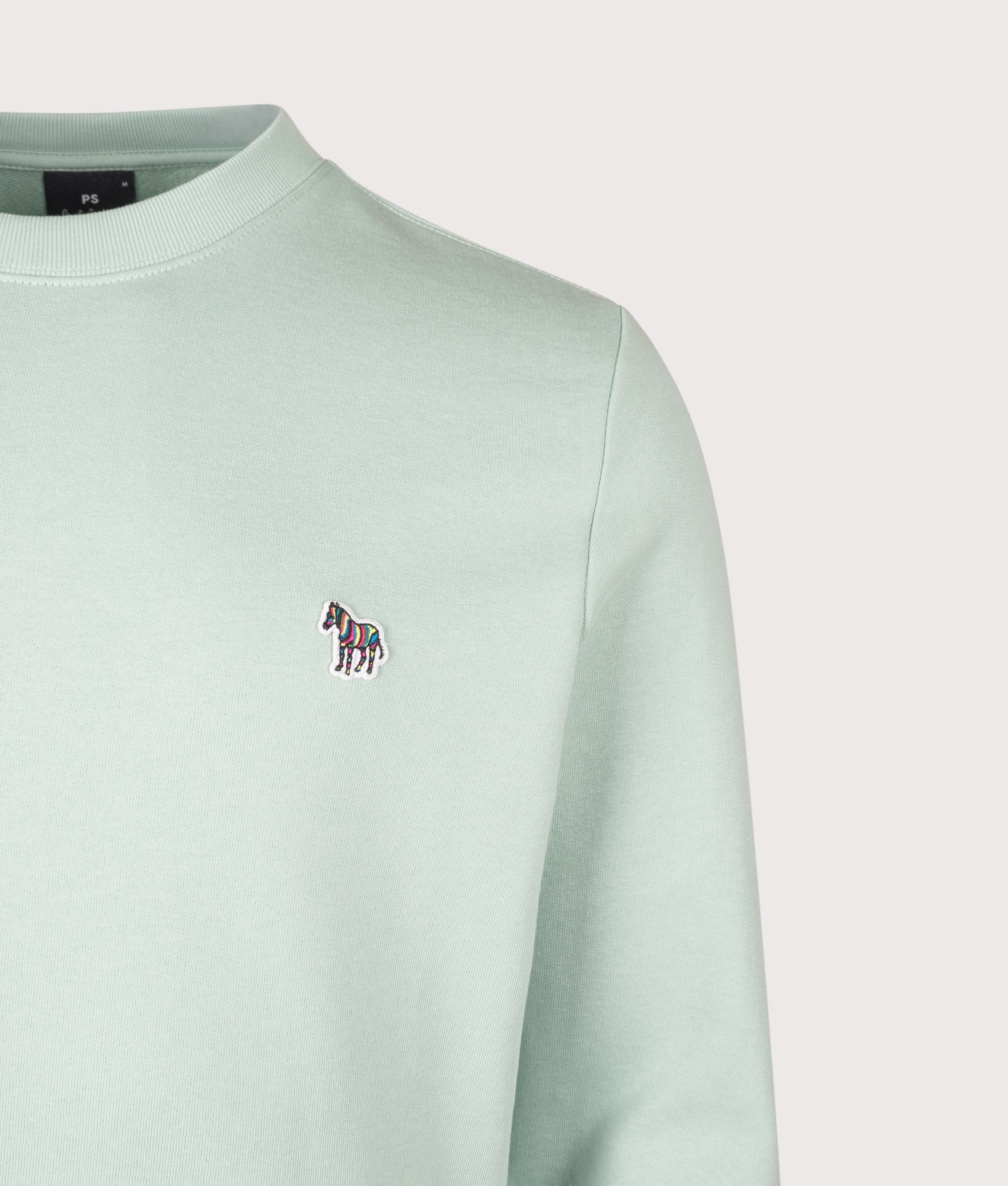 Regular Fit Organic Cotton Zebra Logo Sweatshirt - Image 2