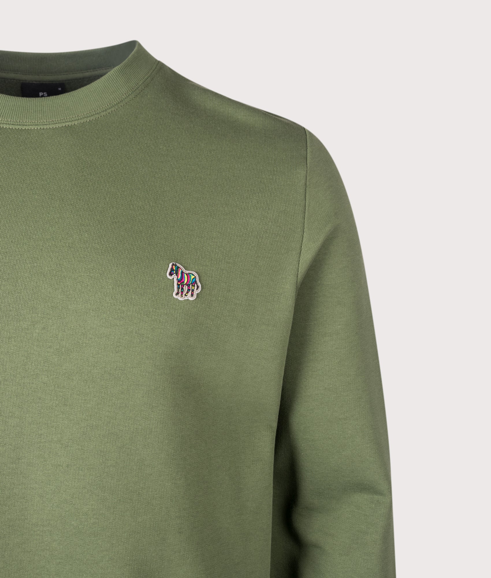 Regular Fit Organic Cotton Zebra Logo Sweatshirt - Image 2