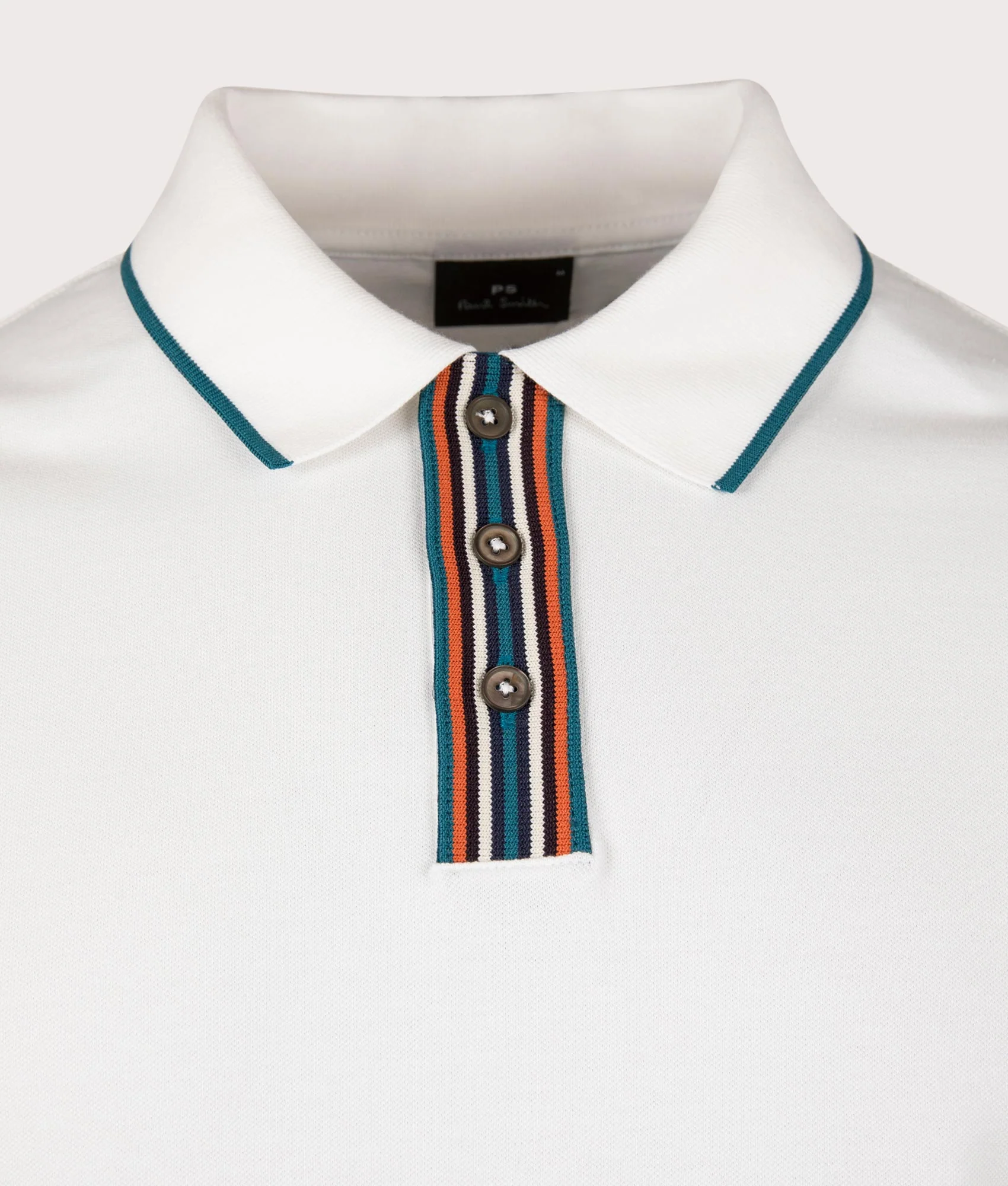 Regular Fit Striped Placket Polo Shirt - Image 2