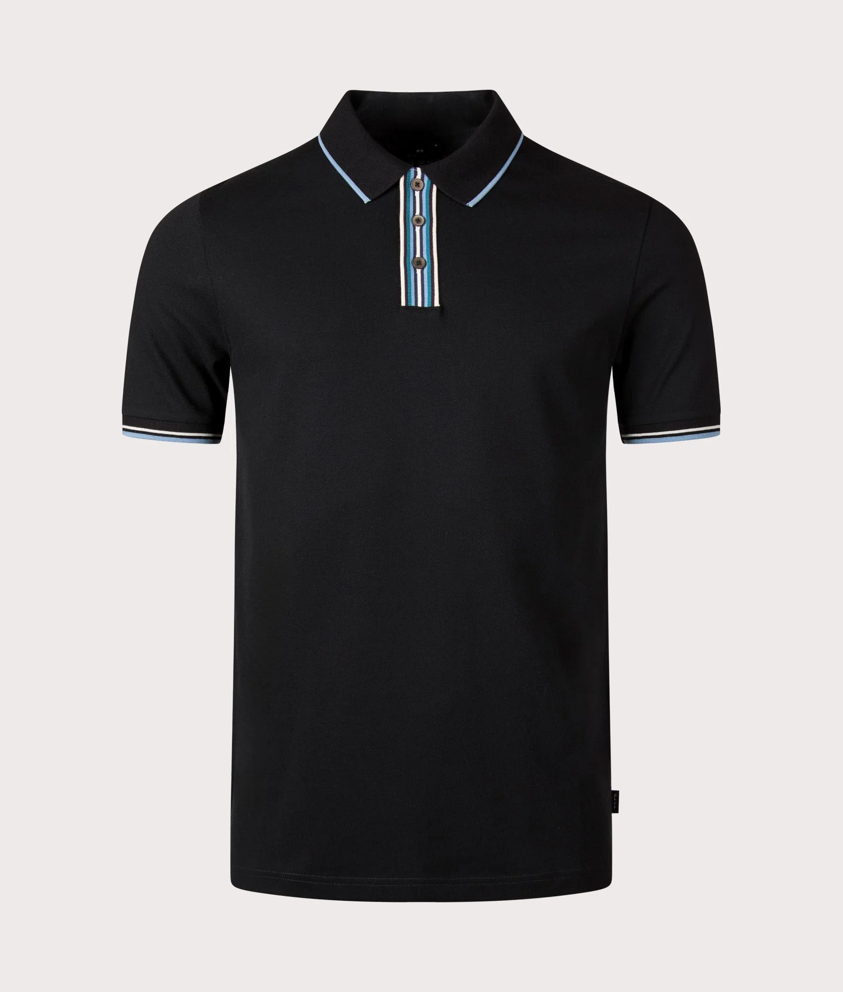 Regular Fit Striped Placket Polo Shirt