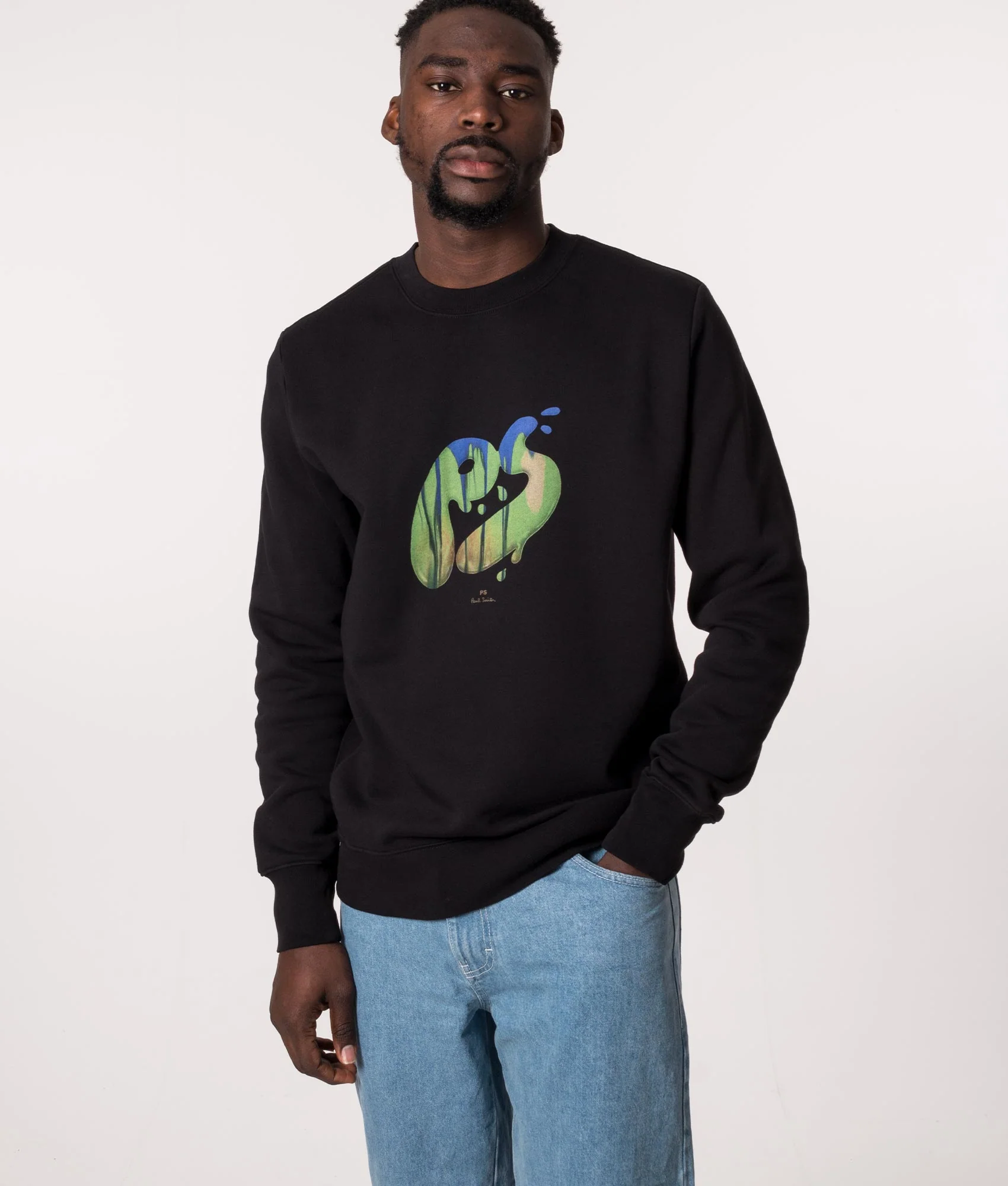 Regular Fit PS Drip Logo Sweatshirt