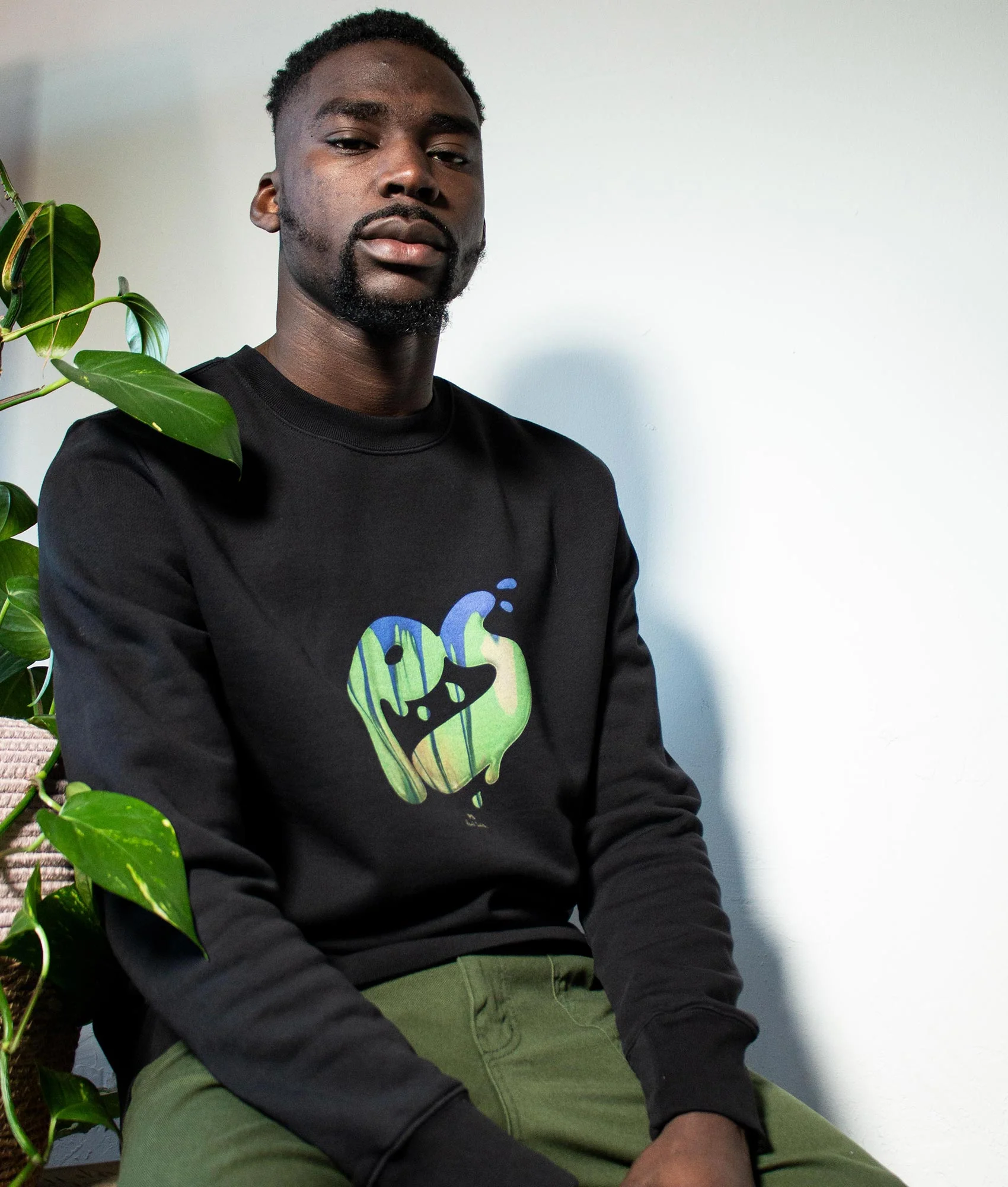 Regular Fit PS Drip Logo Sweatshirt - Image 2
