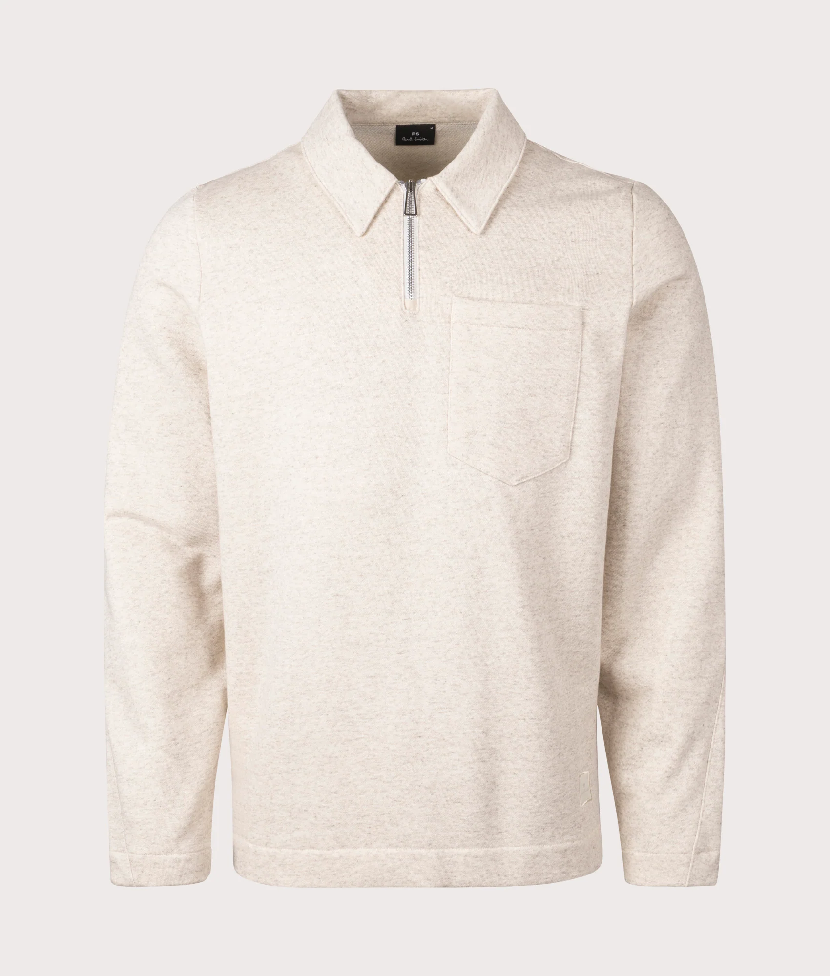 Regular Fit Quarter Zip Pocket Sweatshirt