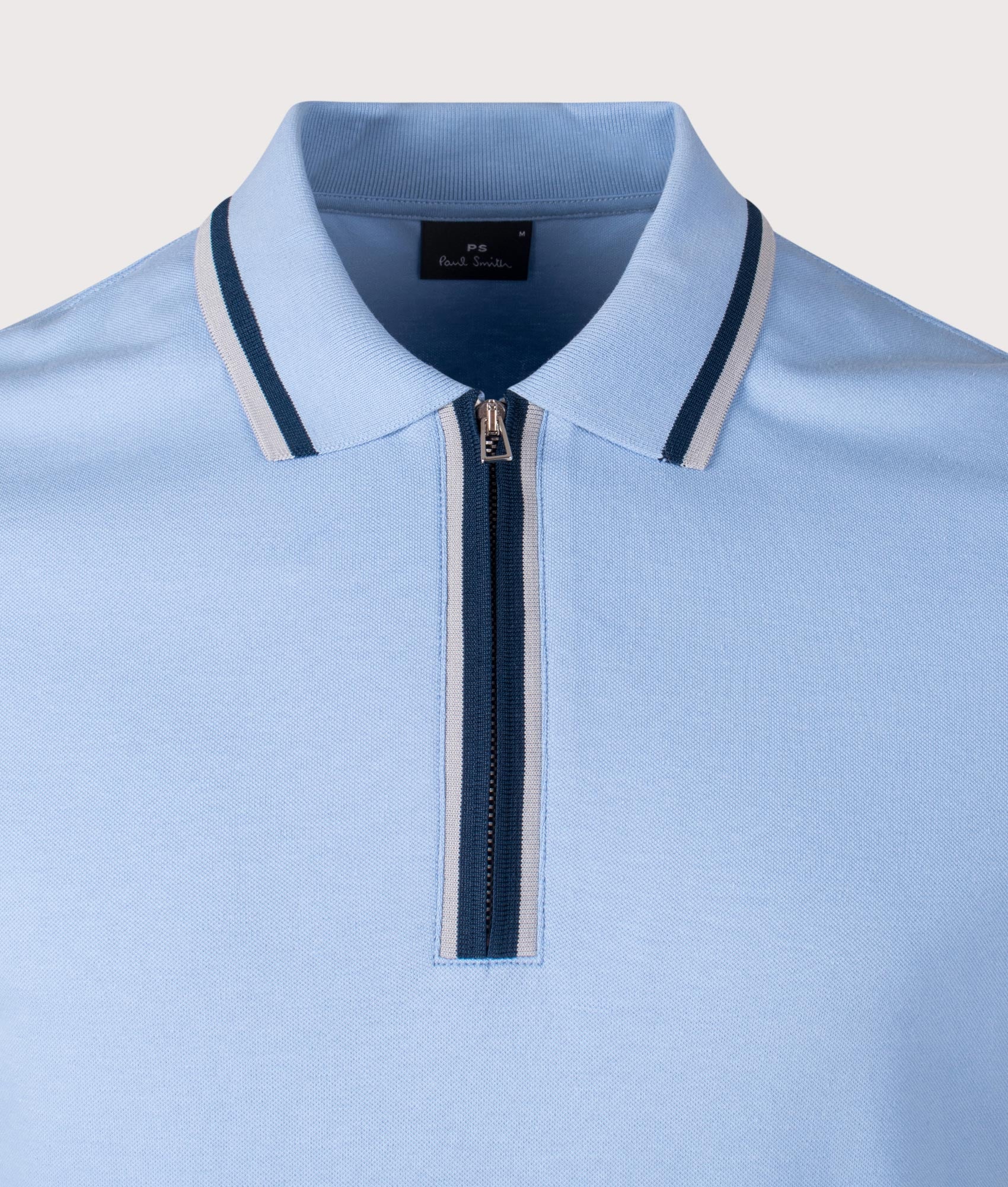 Regular Fit Quarter Zip Polo Shirt - Image 2