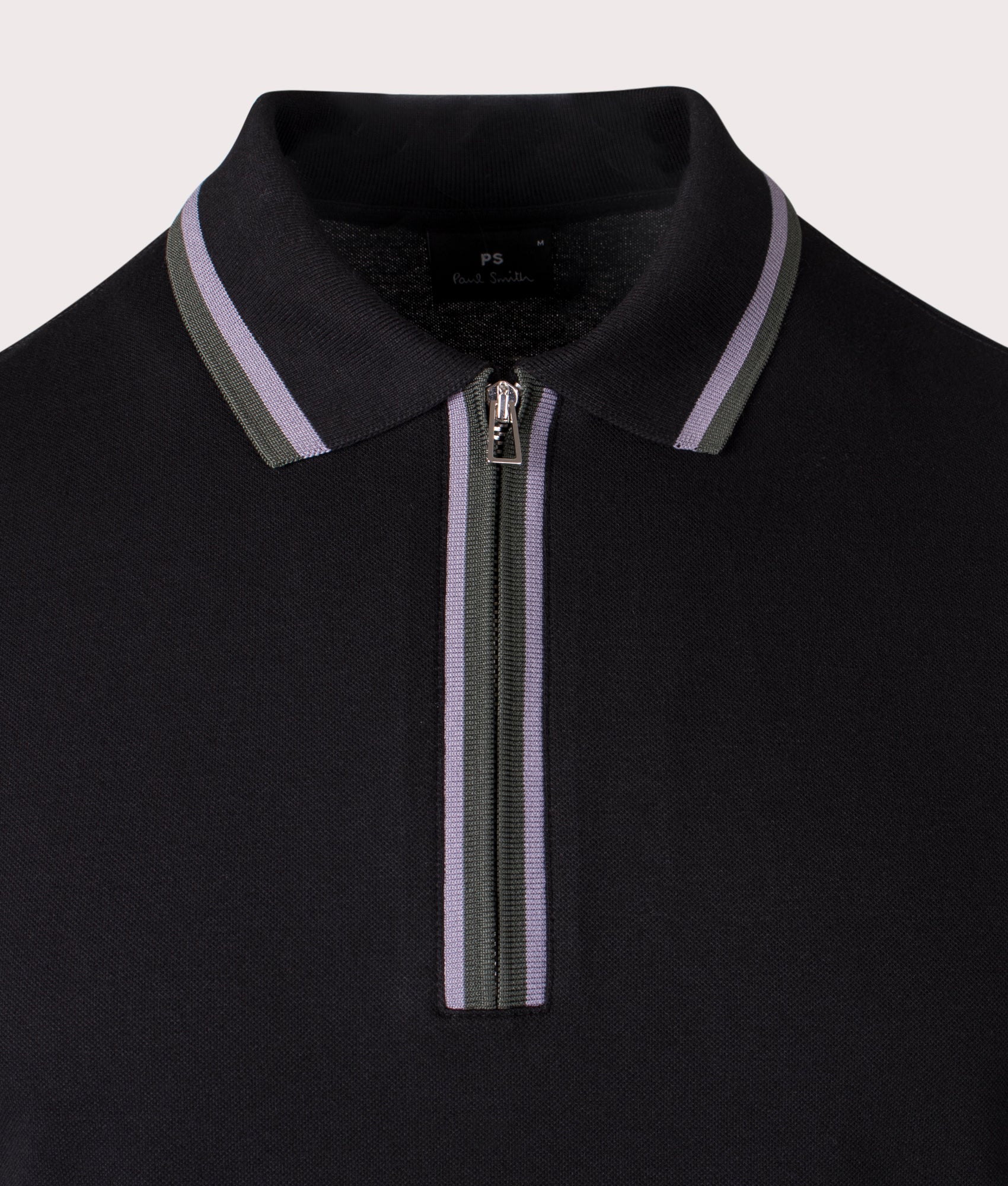 Regular Fit Quarter Zip Polo Shirt - Image 2