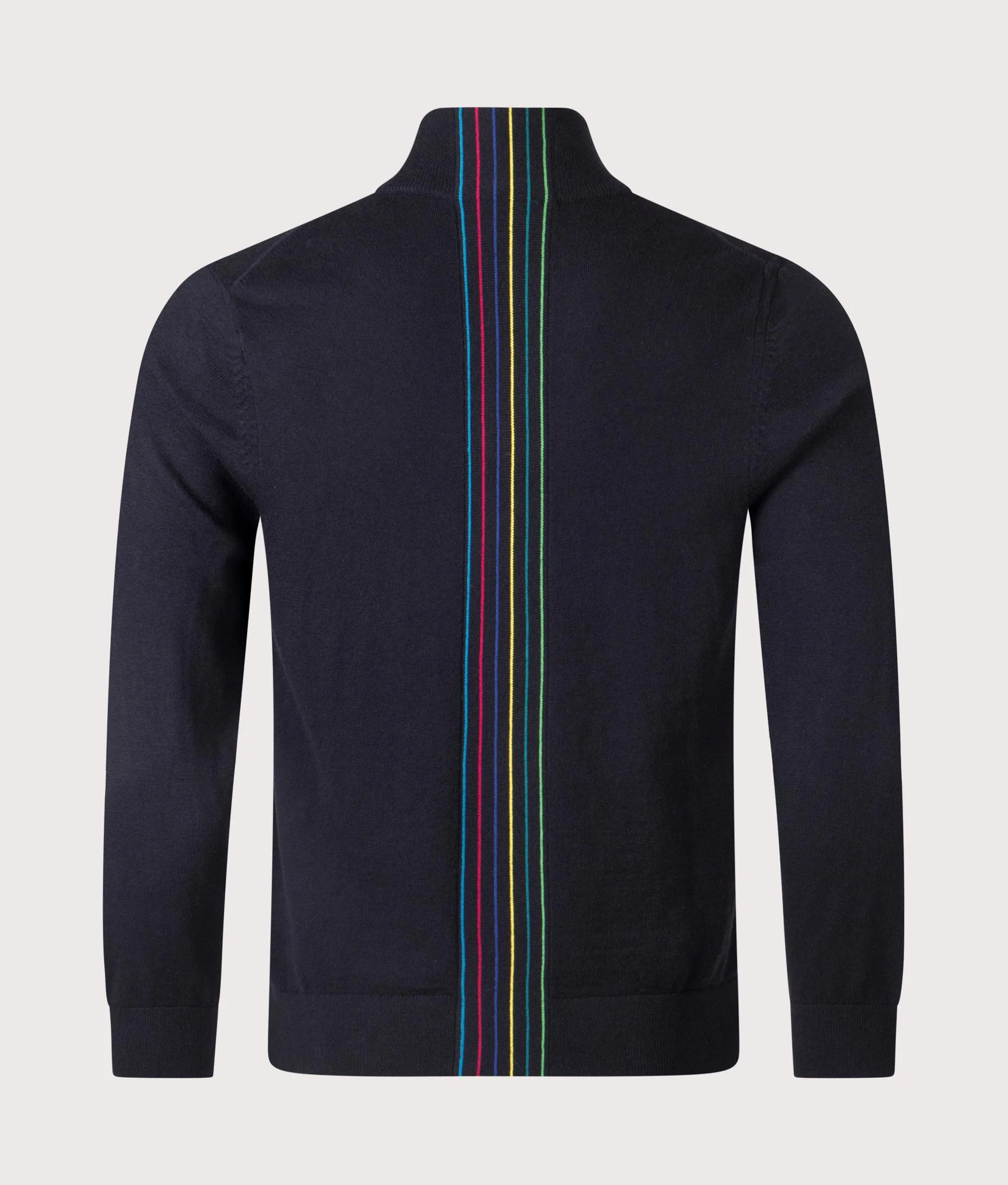 Regular Fit Quarter Zip Stripe Sweatshirt - Image 3