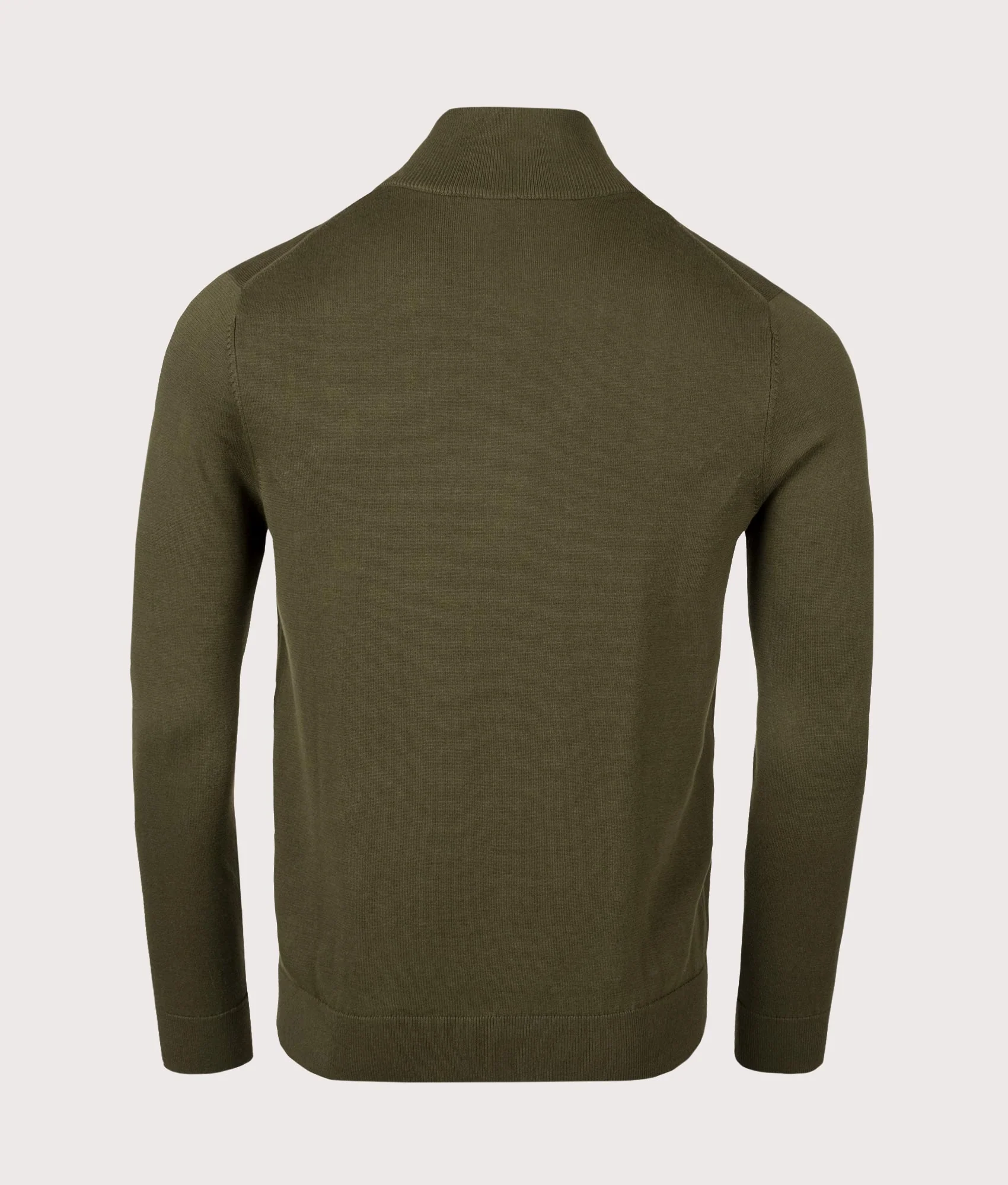 Regular Fit Quarter Zip Zebra Badge Knit - Image 5