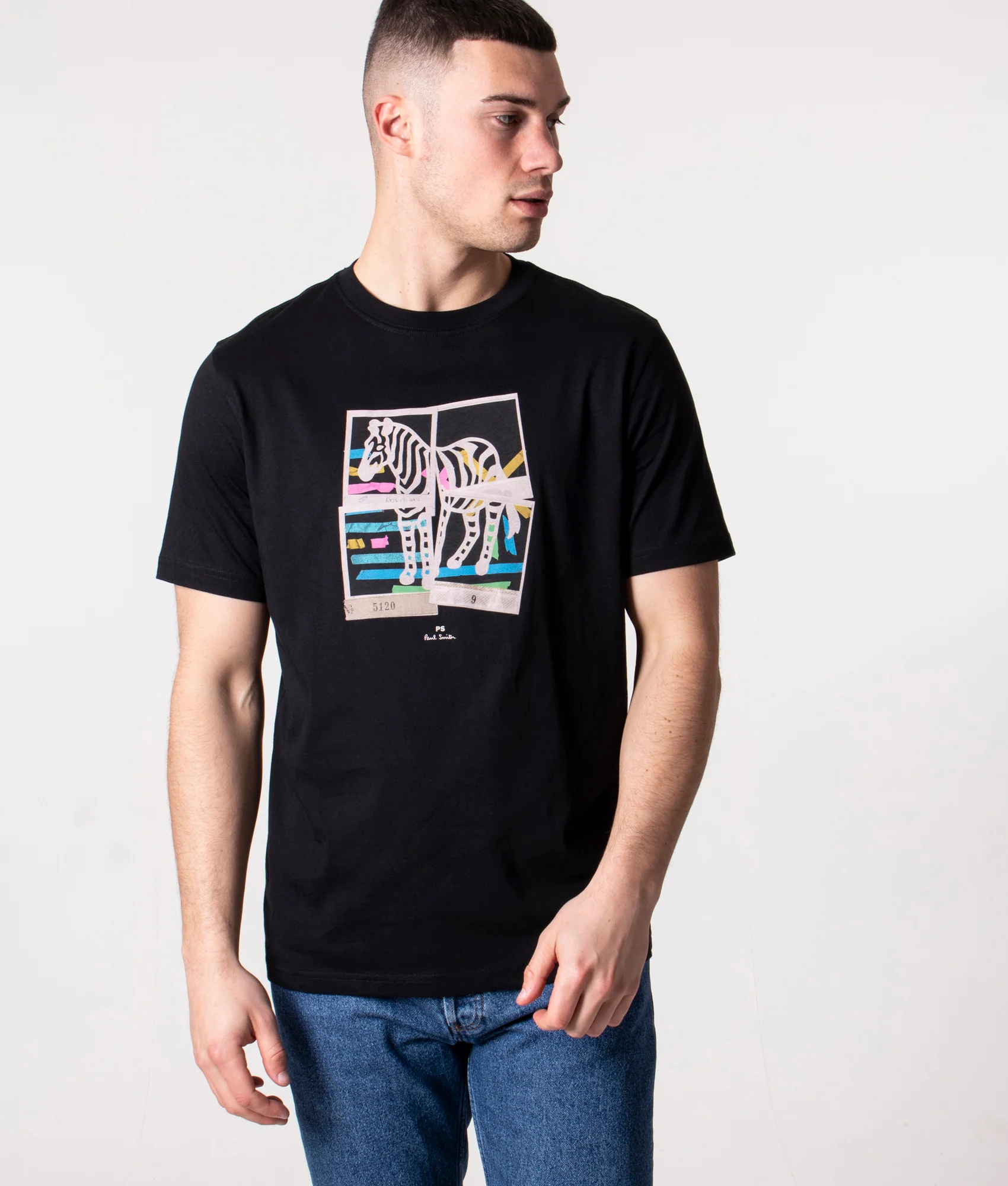 Regular Fit Zebra Photos T-Shirt
