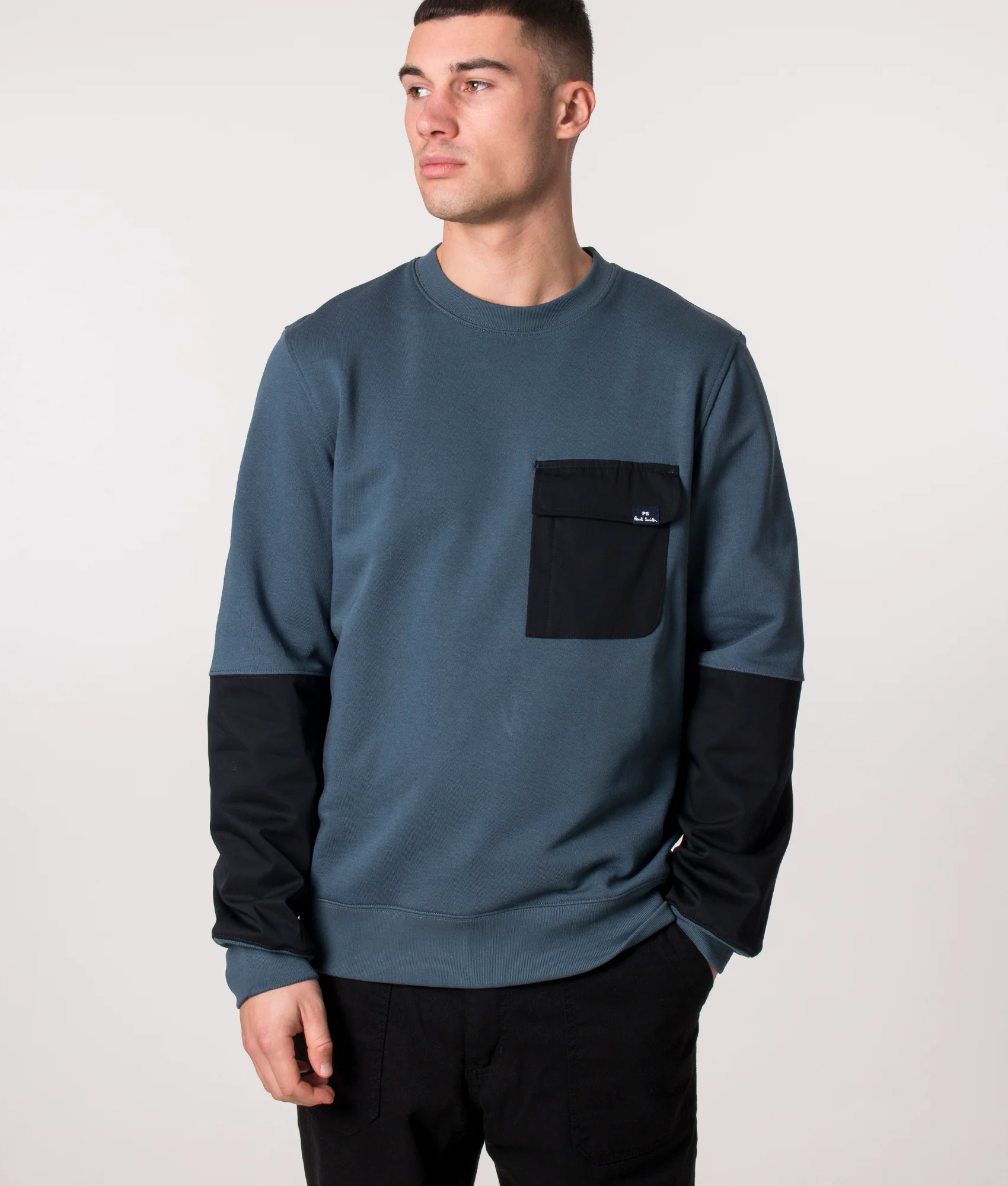 Regular Fit Cargo Pocket Sweatshirt