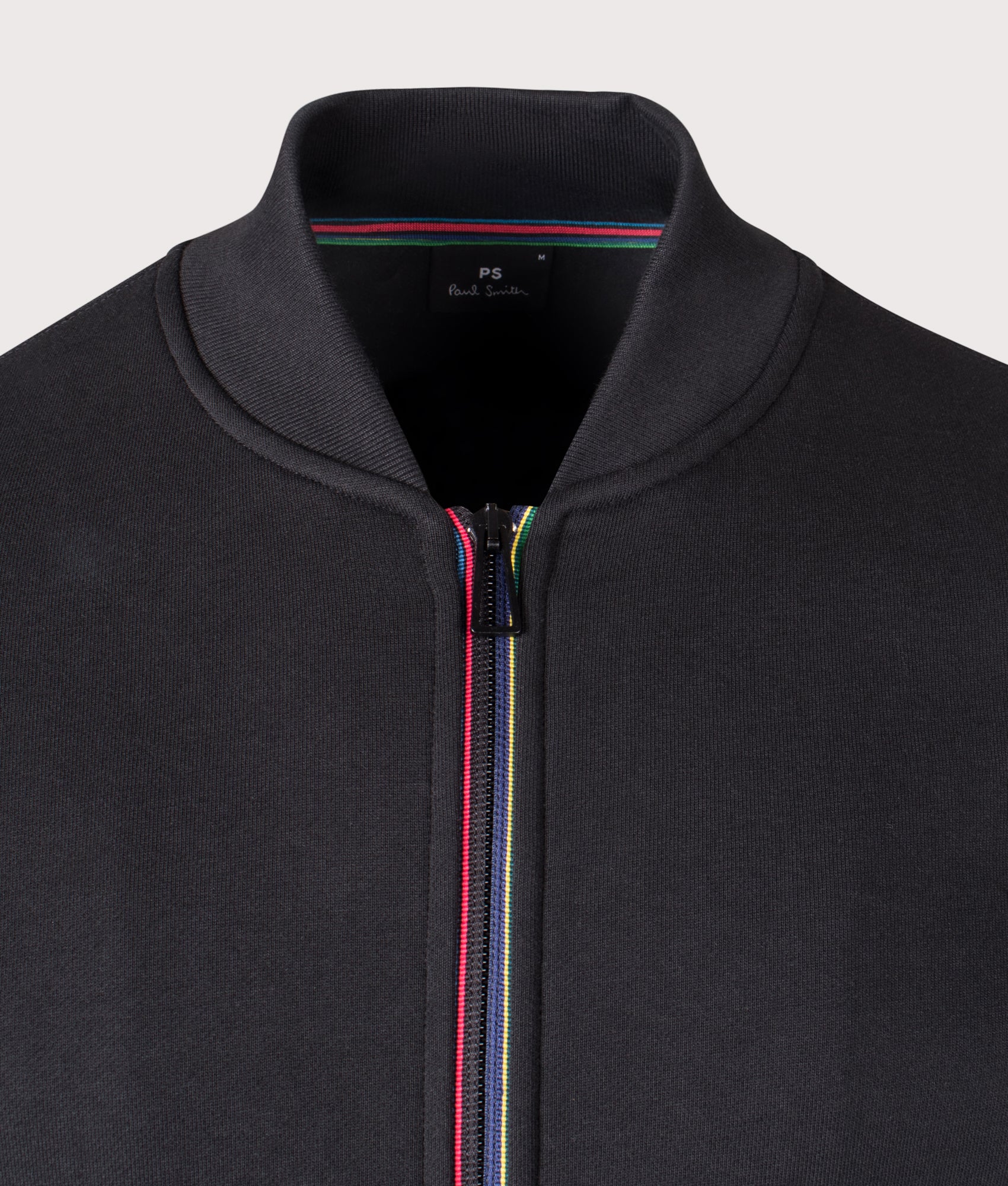 Regular Fit Sports Stripe Zip Through Sweatshirt - Image 2