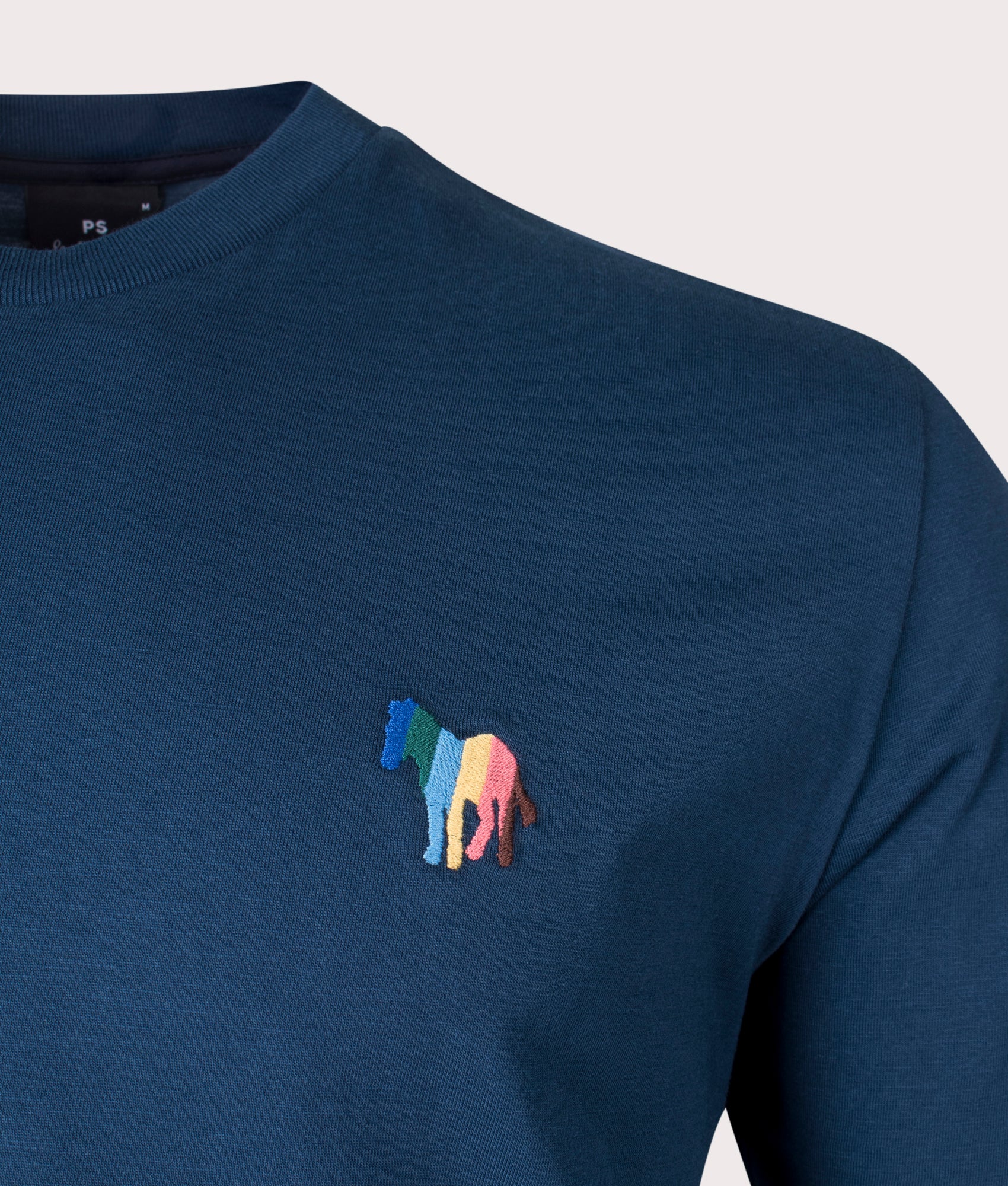 Regular Fit Broad Stripe Zebra Logo T-Shirt - Image 2
