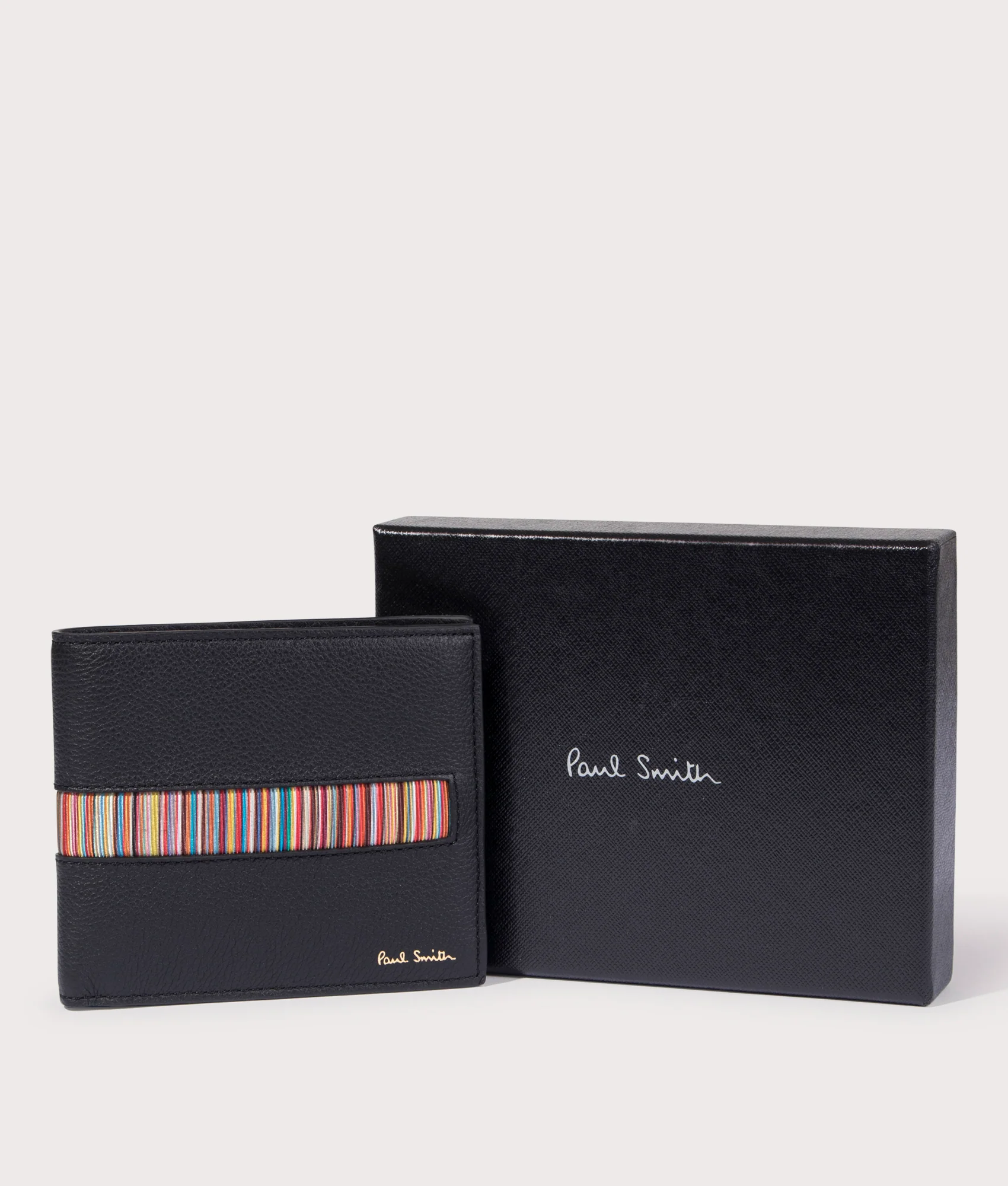 Signature Stripe Insert Billfold Wallet