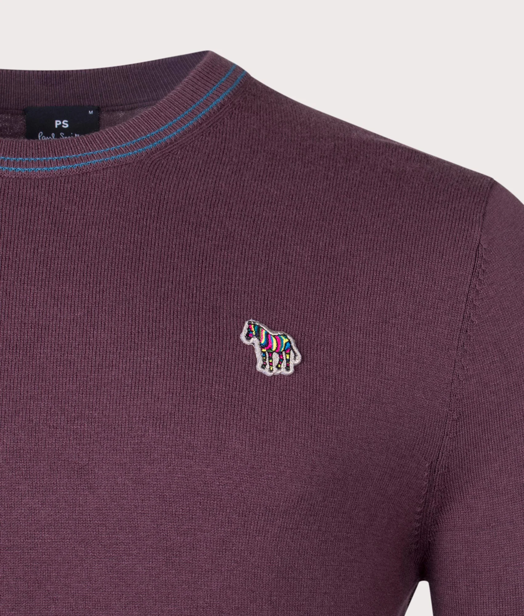 Regular Fit Twin Stripe Zebra Logo Jumper - Image 2