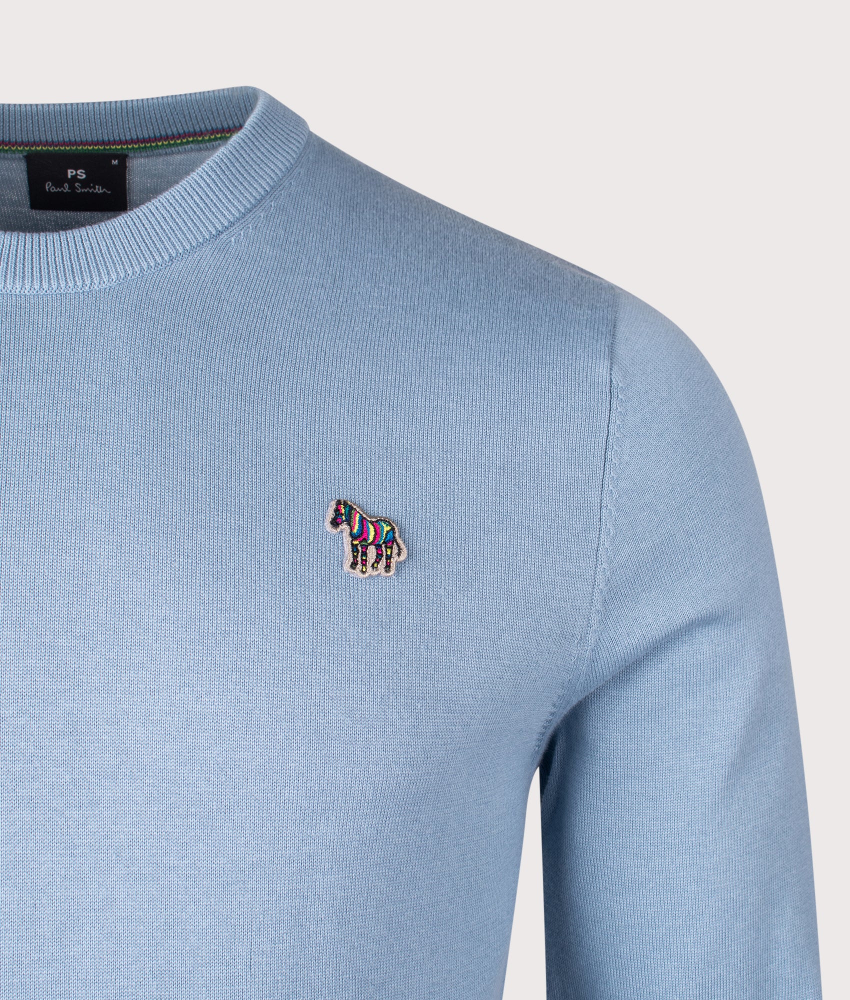 Regular Fit Zebra Badge Knit Jumper - Image 2