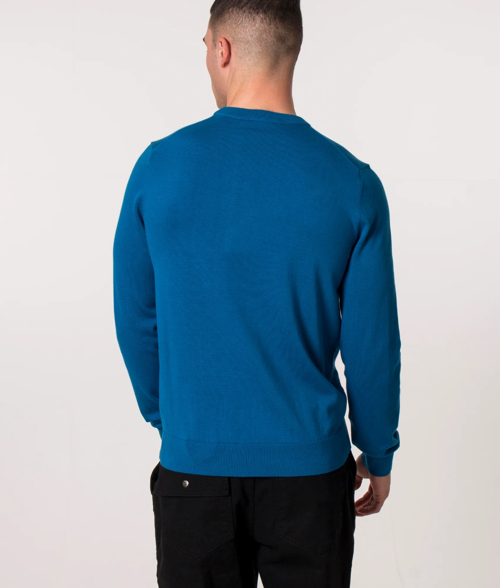 Regular Fit Zebra Badge Lightweight Jumper - Image 3