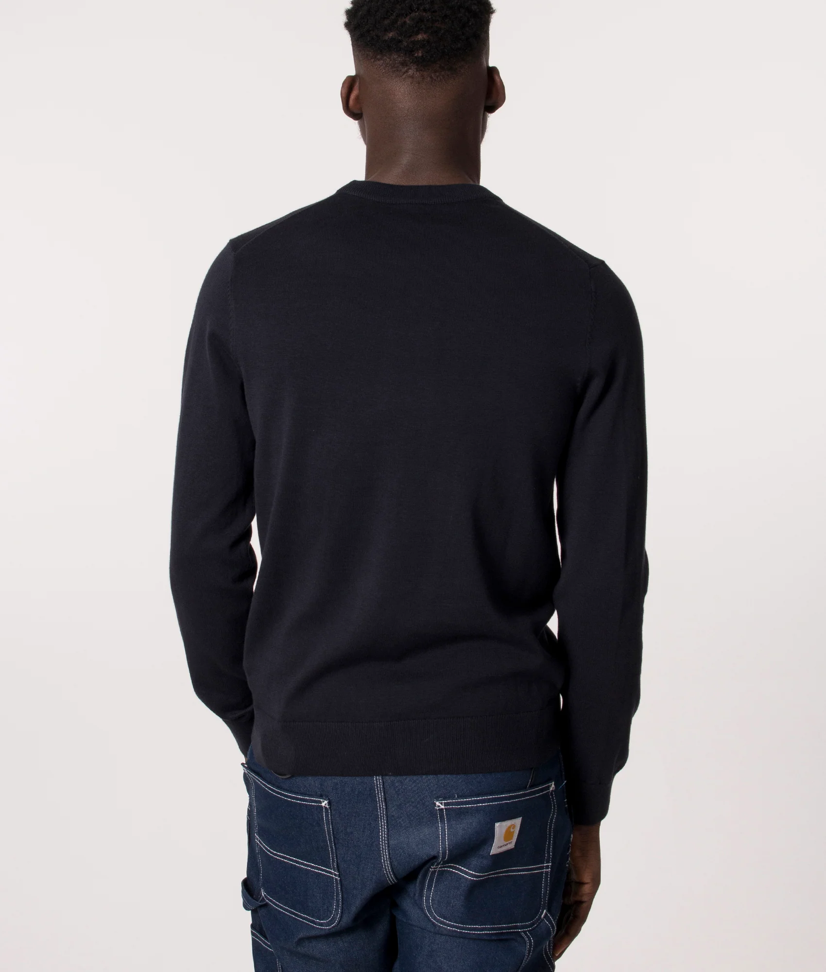 Regular Fit Zebra Badge Lightweight Jumper - Image 3