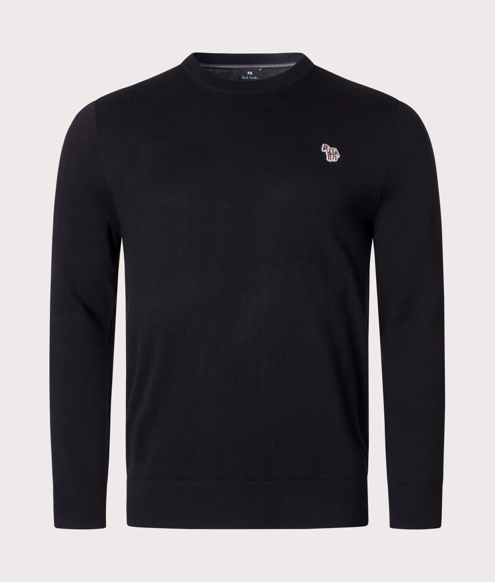 Regular Fit Zebra Badge Lightweight Jumper