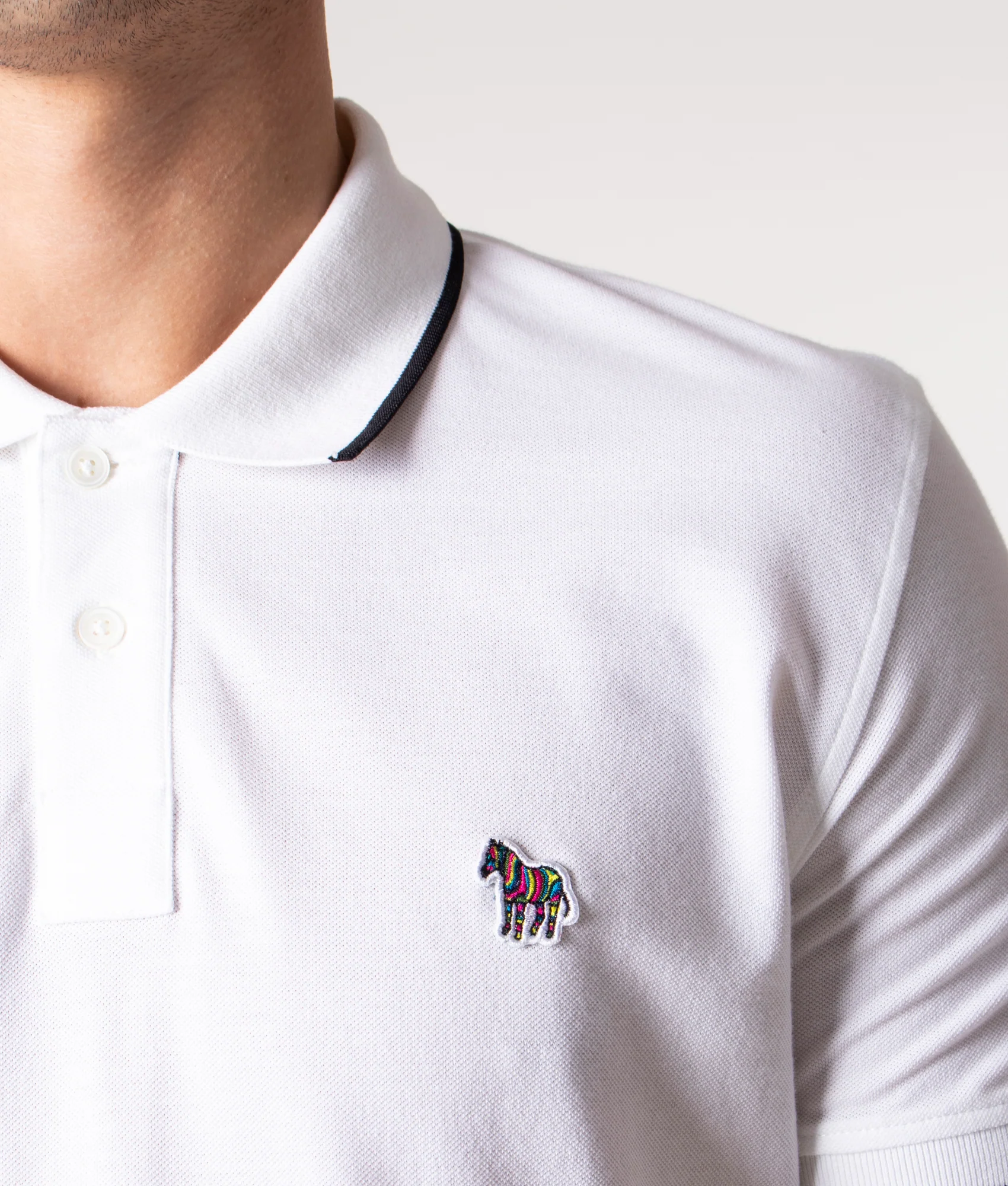 Regular Fit Zebra Badge Polo Shirt - Image 2