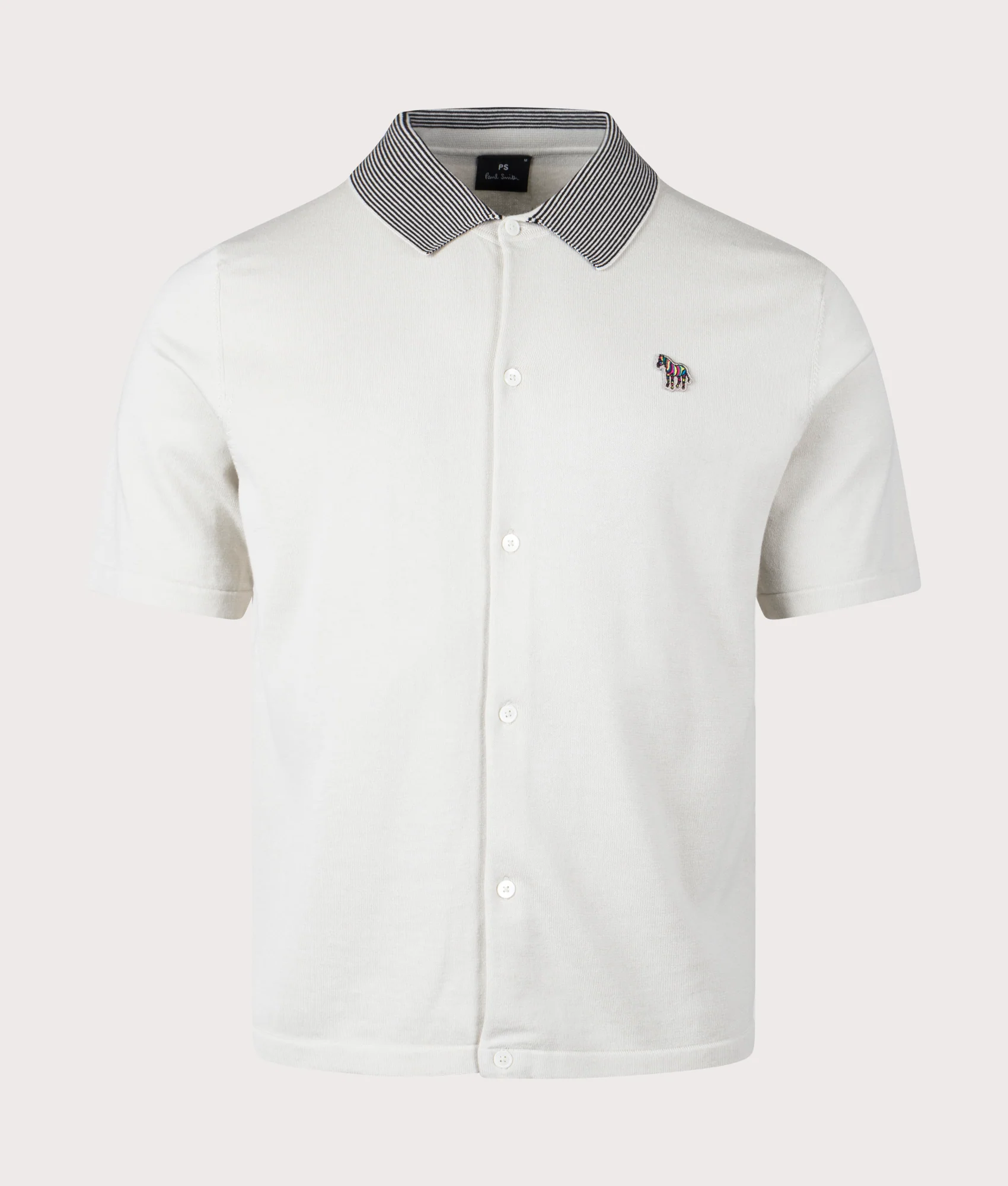 Regular Fit Zebra Badge Short Sleeve Shirt