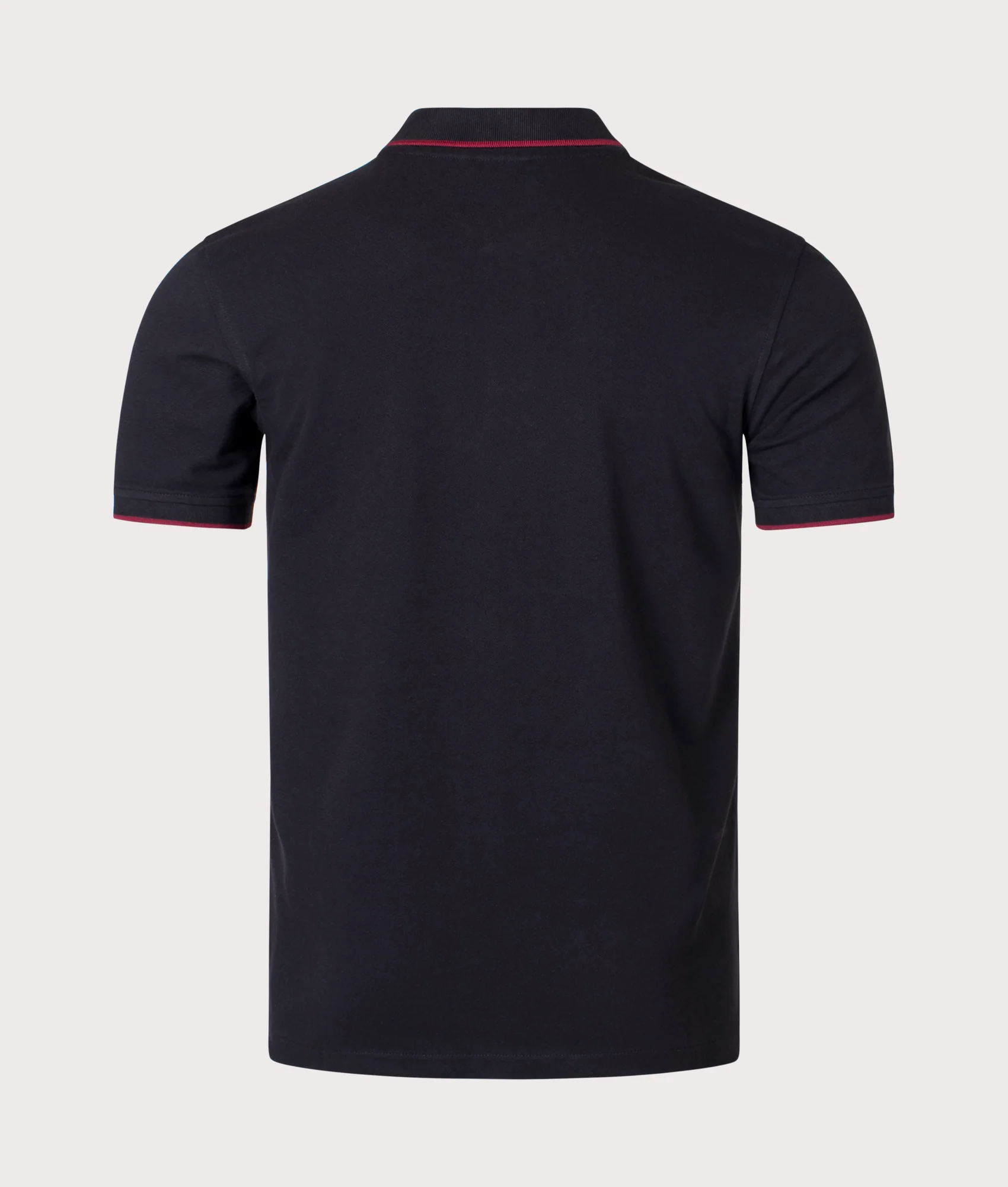 Regular Fit Contrast Tipped Zebra Badge Polo Shirt - Image 3
