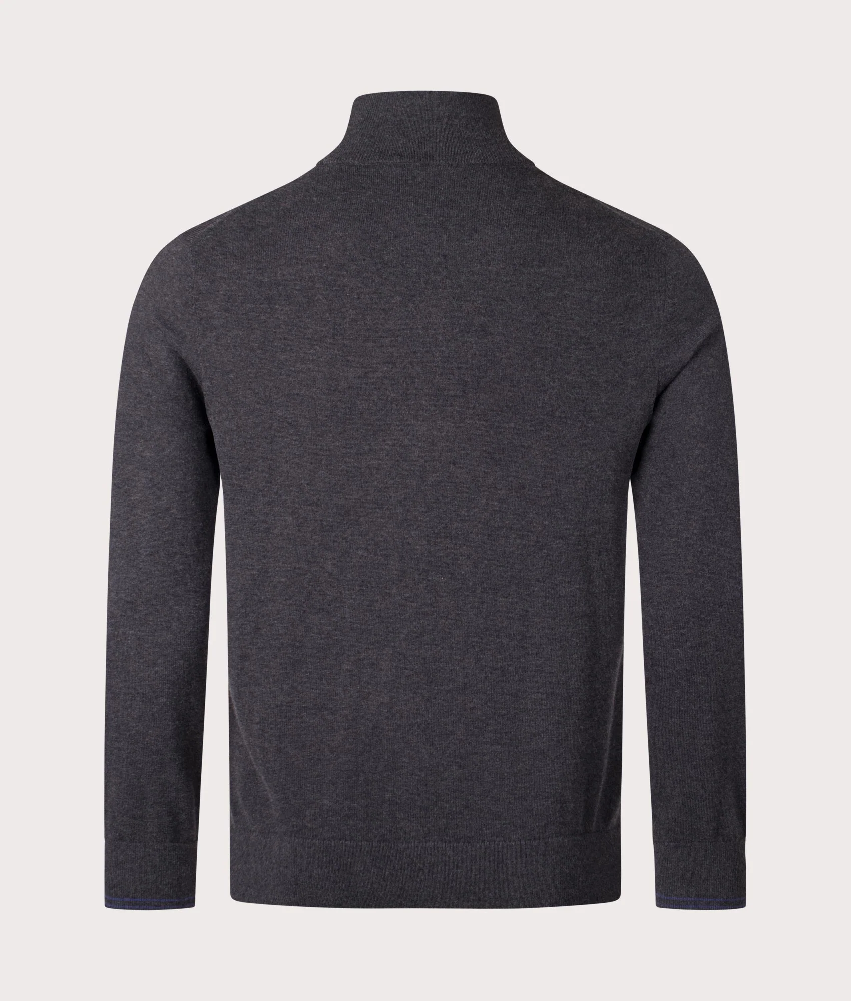 Regular Fit Zebra Badge Quarter Zip Jumper - Image 3