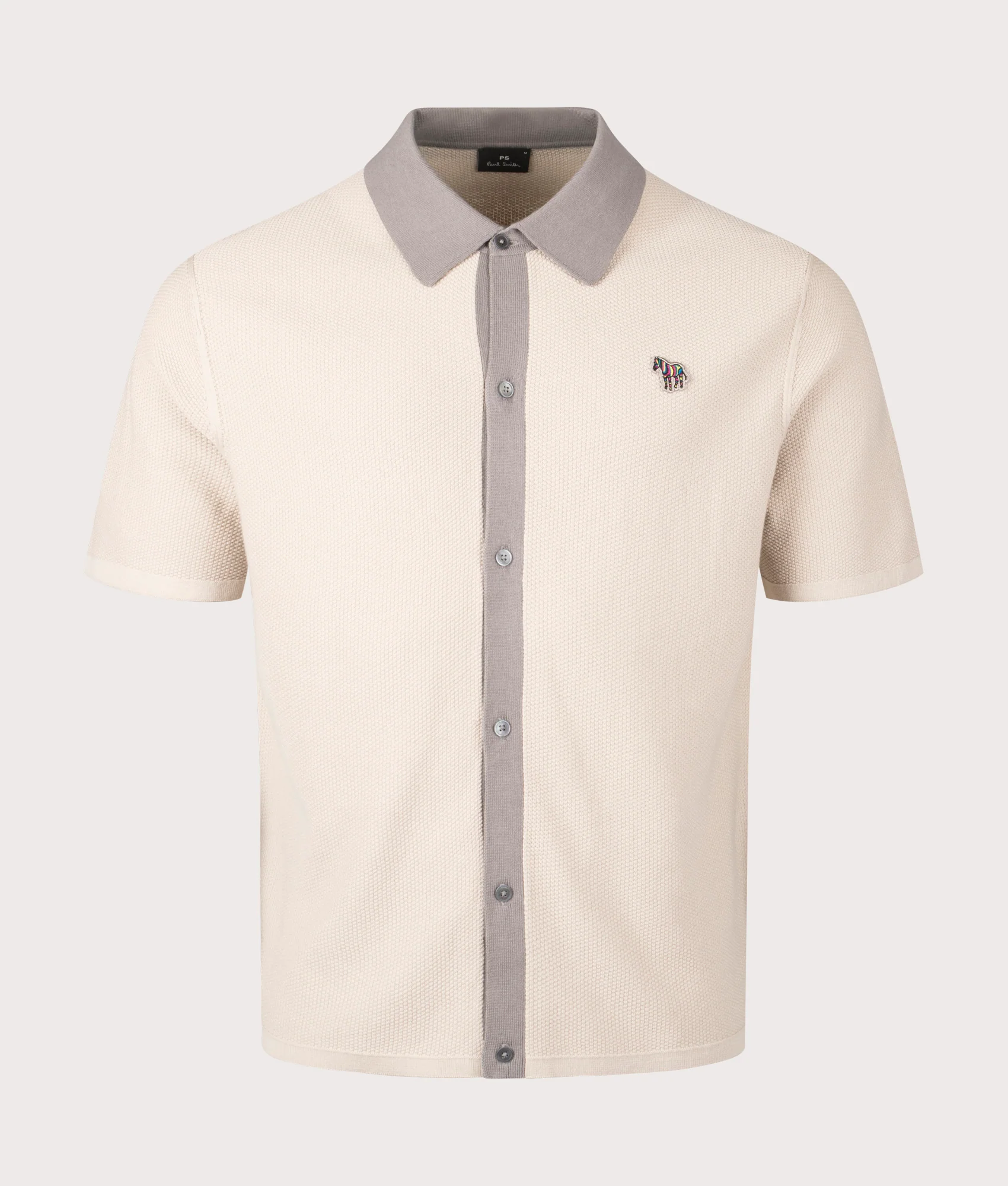 Regular Fit Zebra Badge Sweater Polo Shirt