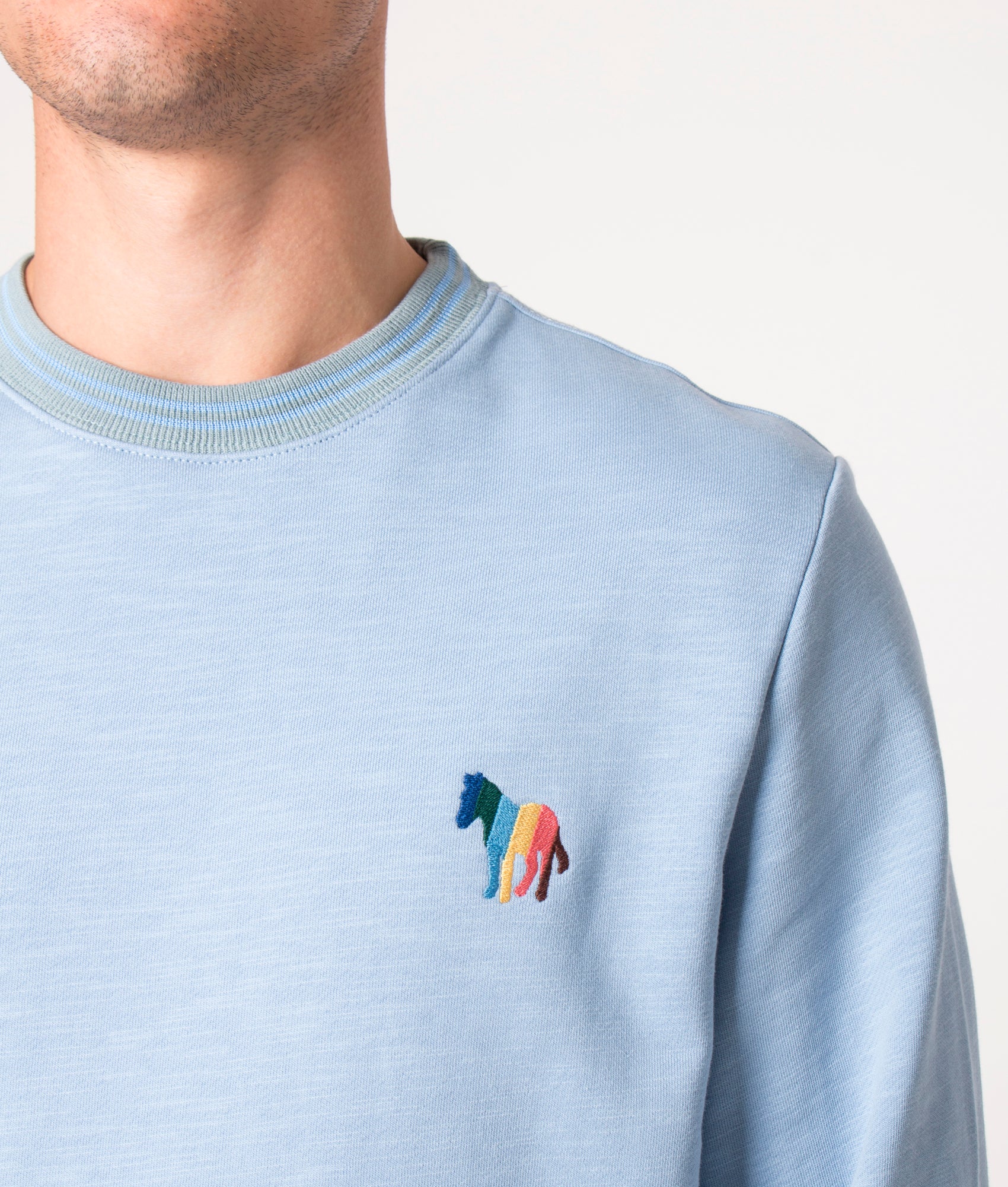 Regular Fit Broad Stripe Zebra Logo Sweatshirt - Image 2
