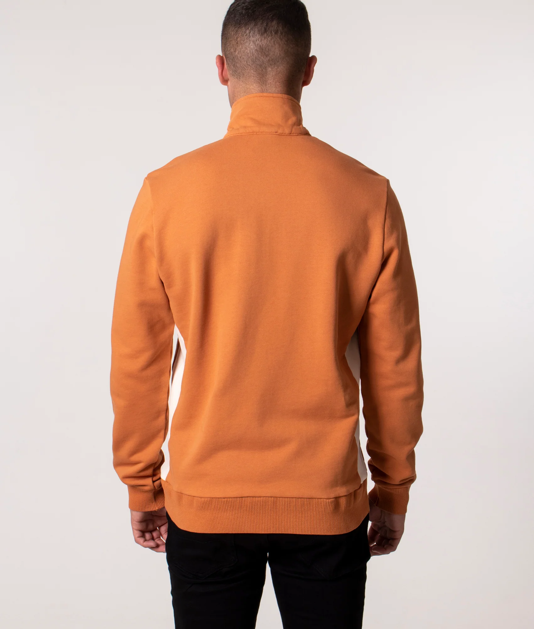 Regular Fit Zebra Emblem Quarter Zip Sweatshirt - Image 3