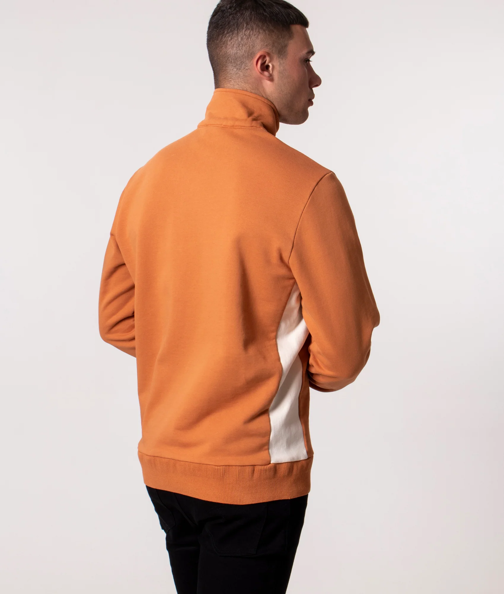 Regular Fit Zebra Emblem Quarter Zip Sweatshirt - Image 4