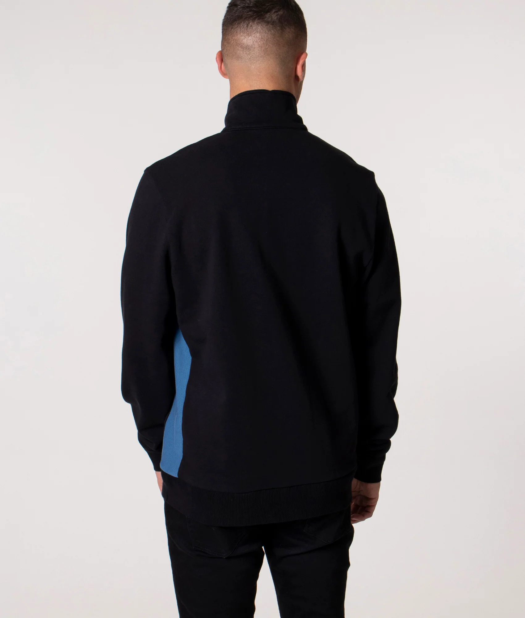 Regular Fit Zebra Emblem Quarter Zip Sweatshirt - Image 3