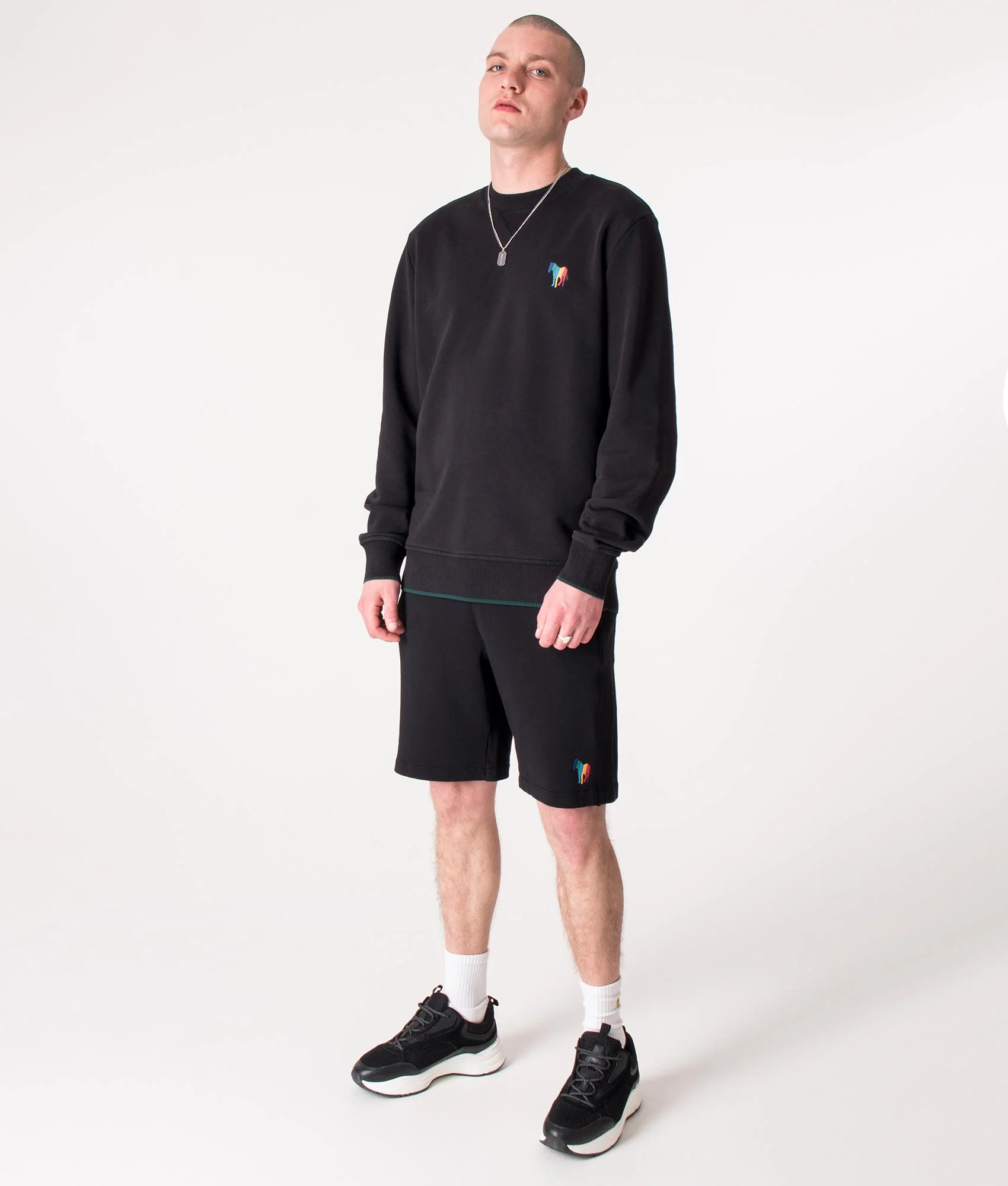 Regular Fit Broad Stripe Zebra Emblem Sweatshirt - Image 2