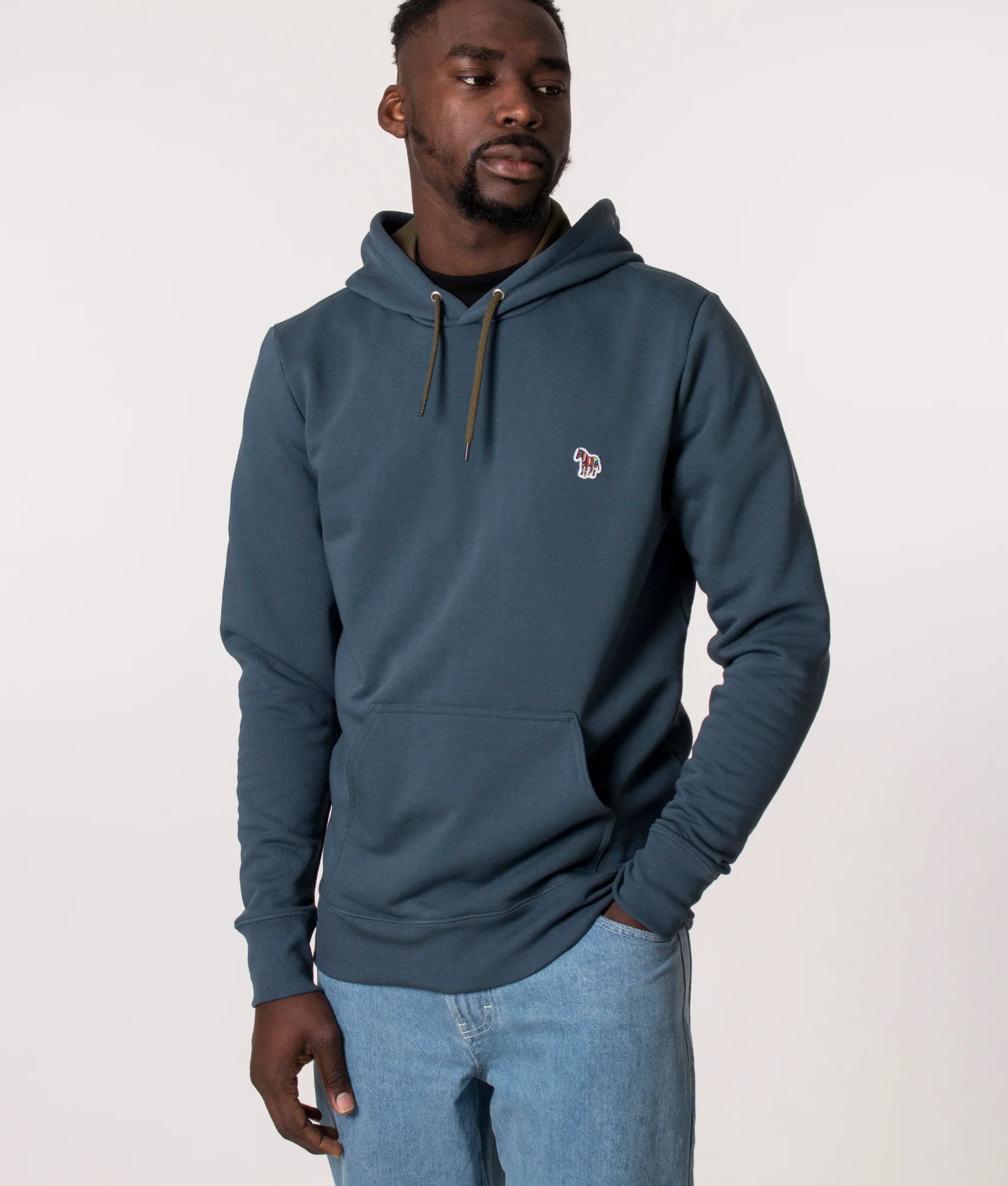 Regular Fit Zebra Logo Hoodie