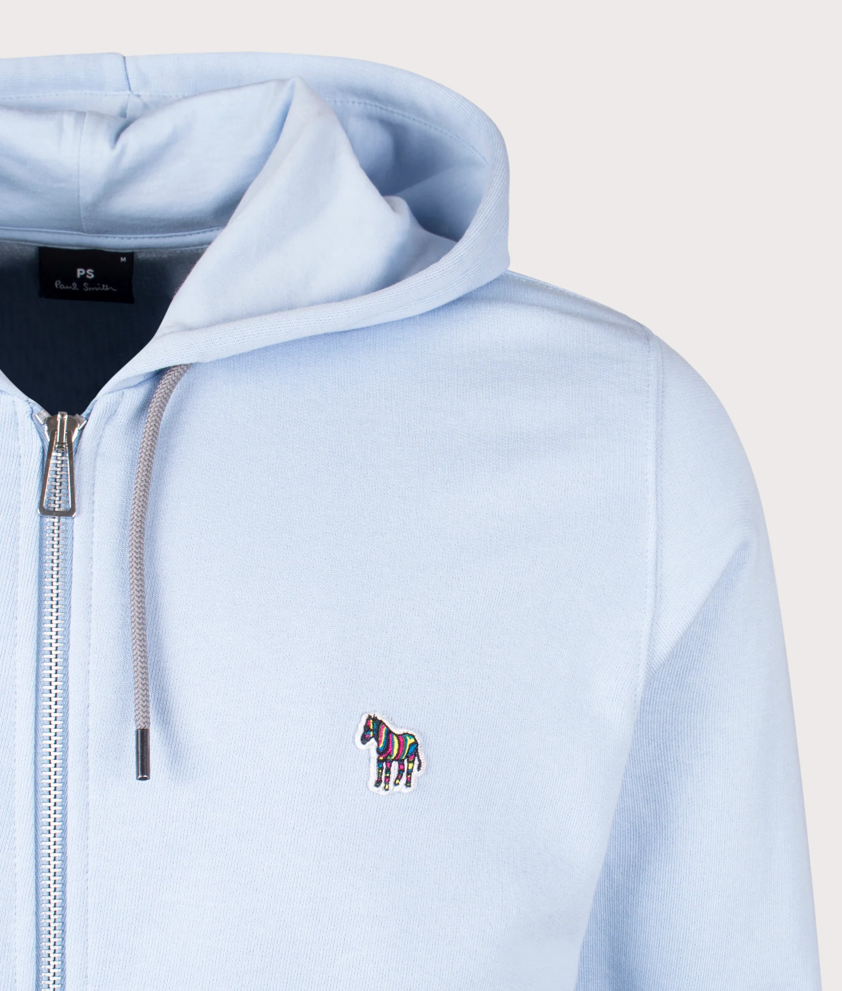 Regular Fit Zebra Logo Zip Through Hoodie - Image 2
