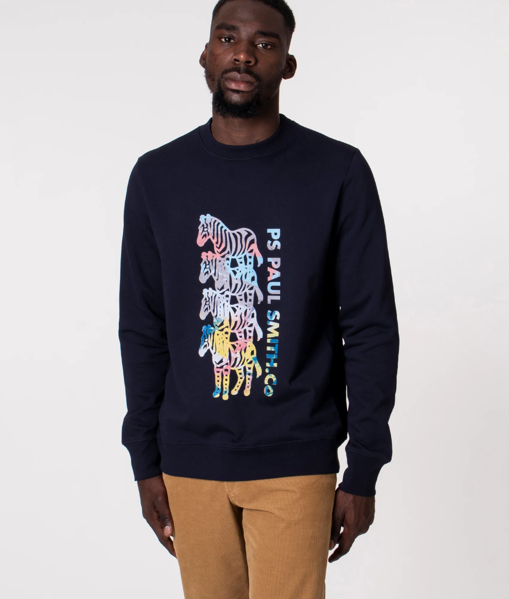 Regular Fit Multi Zebra Logo Sweatshirt