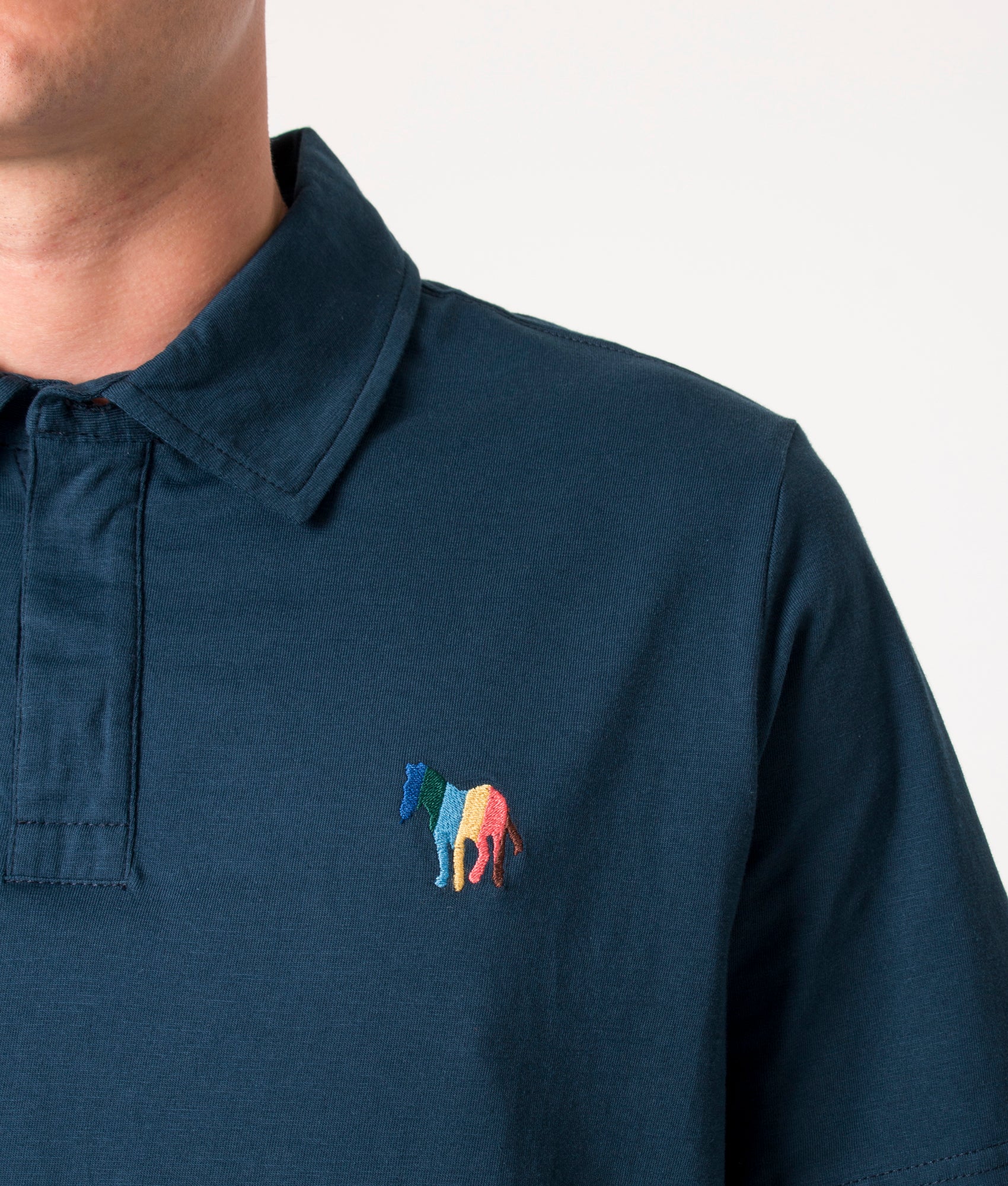 Regular Fit Broad Stripe Zebra Logo Polo Shirt - Image 2