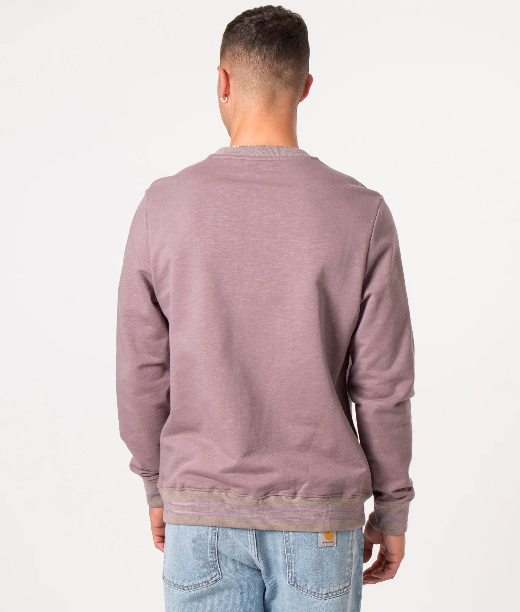 Regular Fit Pixelated Broad Stripe Zebra Print Sweatshirt - Image 3