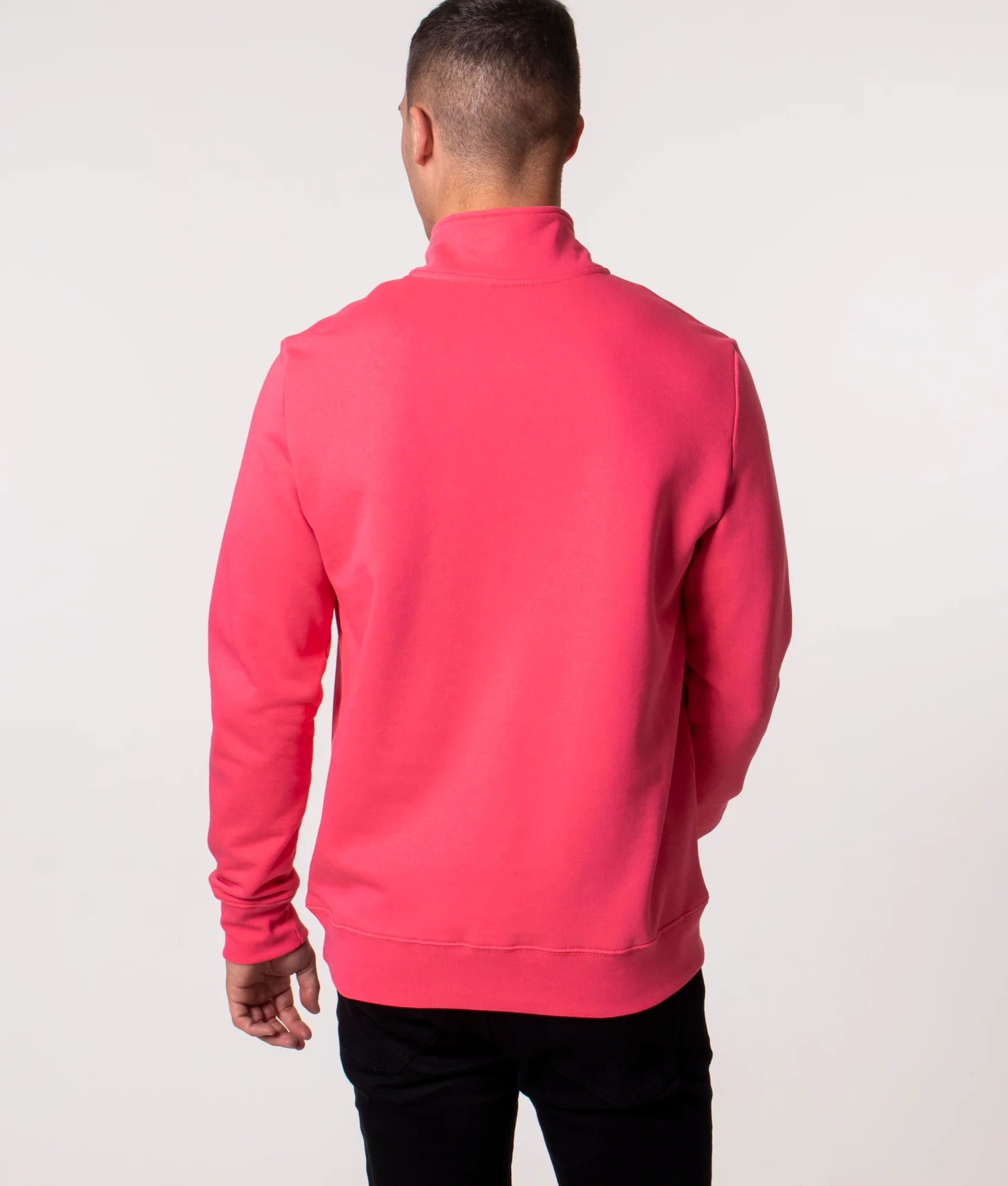 Regular Fit Quarter Zip Zebra Logo Sweatshirt - Image 3