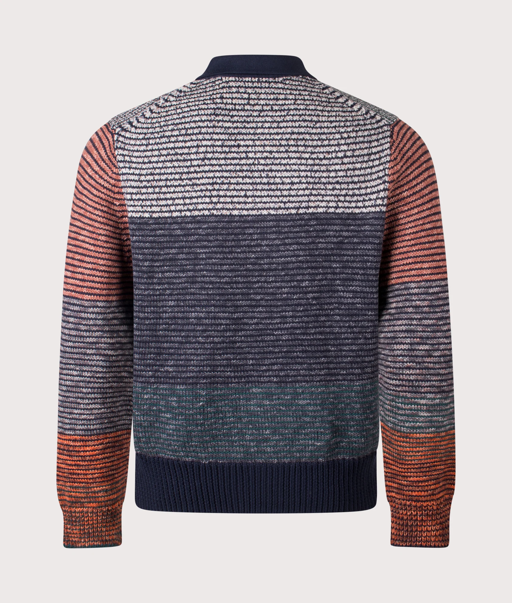 Regular Fit Patchwork Zip Through Cardigan - Image 4