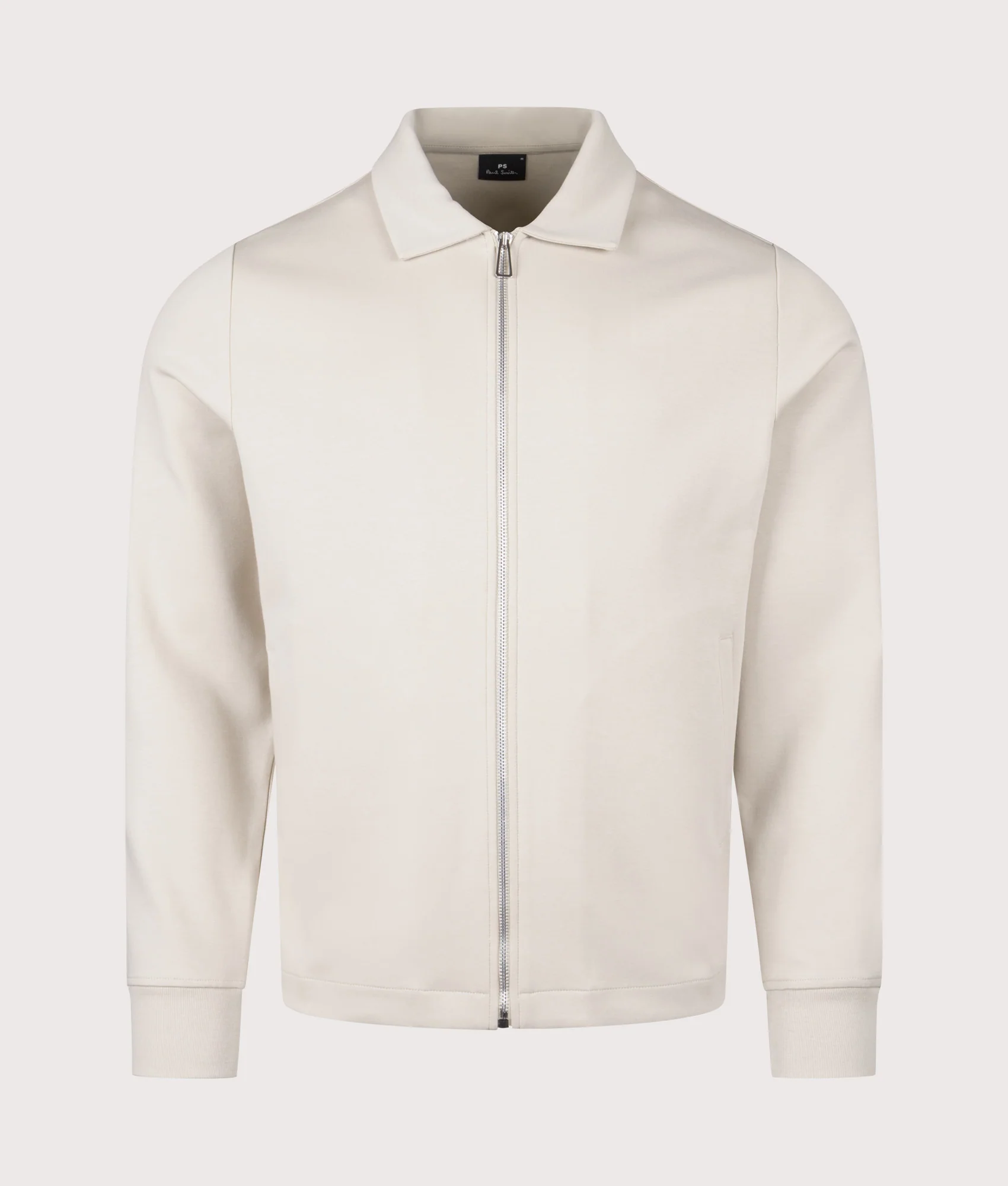 Regular Fit Double-Face Zip Through Sweatshirt